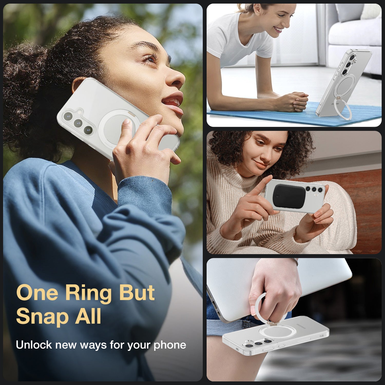 Tough On Samsung Galaxy S25 Plus Case 360° Rotate Stand With MagSafe