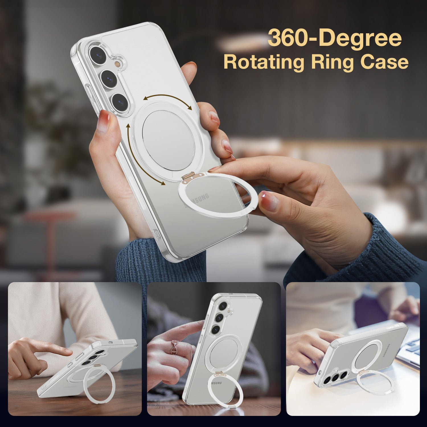 Tough On Samsung Galaxy S25 Plus Case 360° Rotate Stand With MagSafe