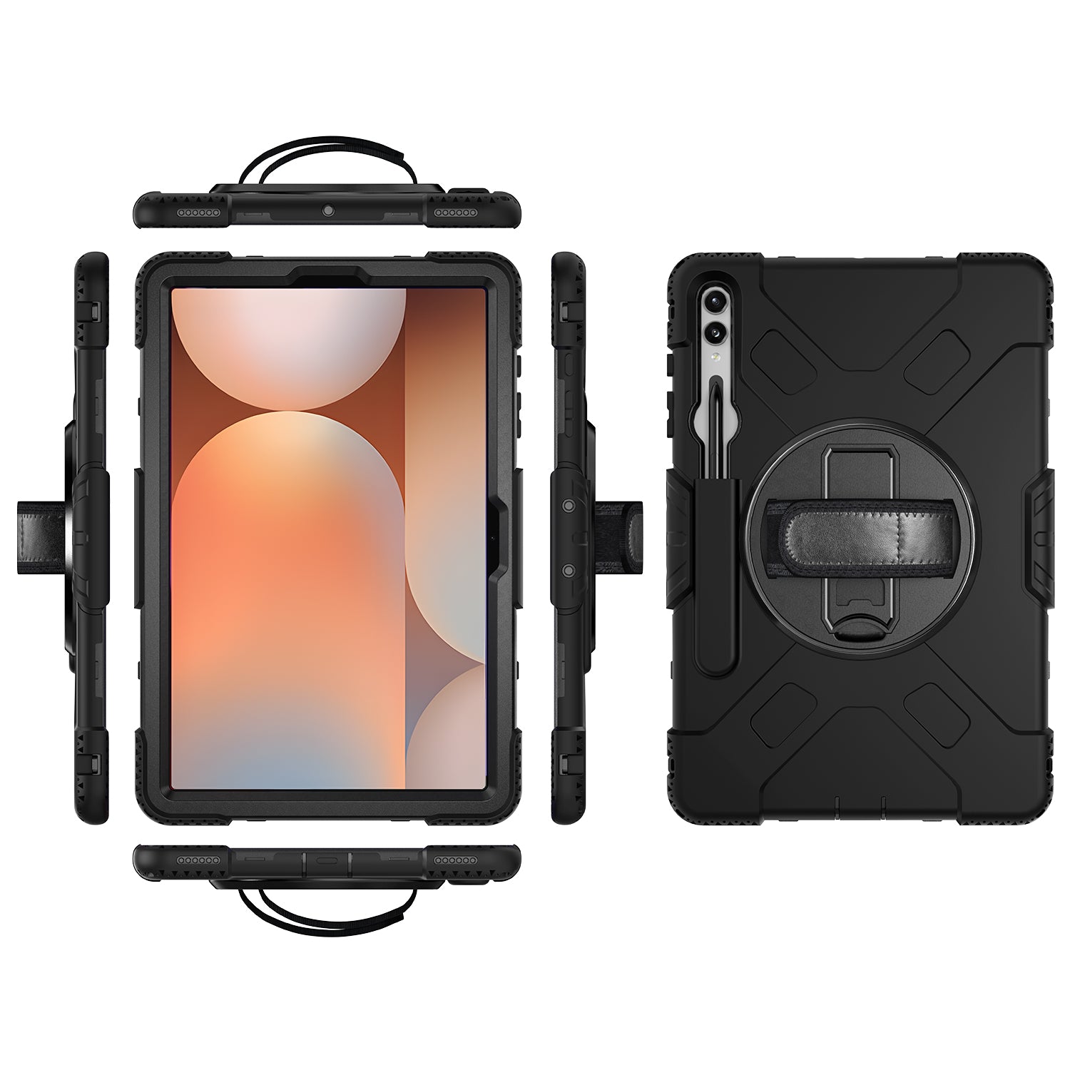 Tough On Samsung Galaxy Tab S10+ / S9+/ S9 Fe+ Case Rugged Protection Black