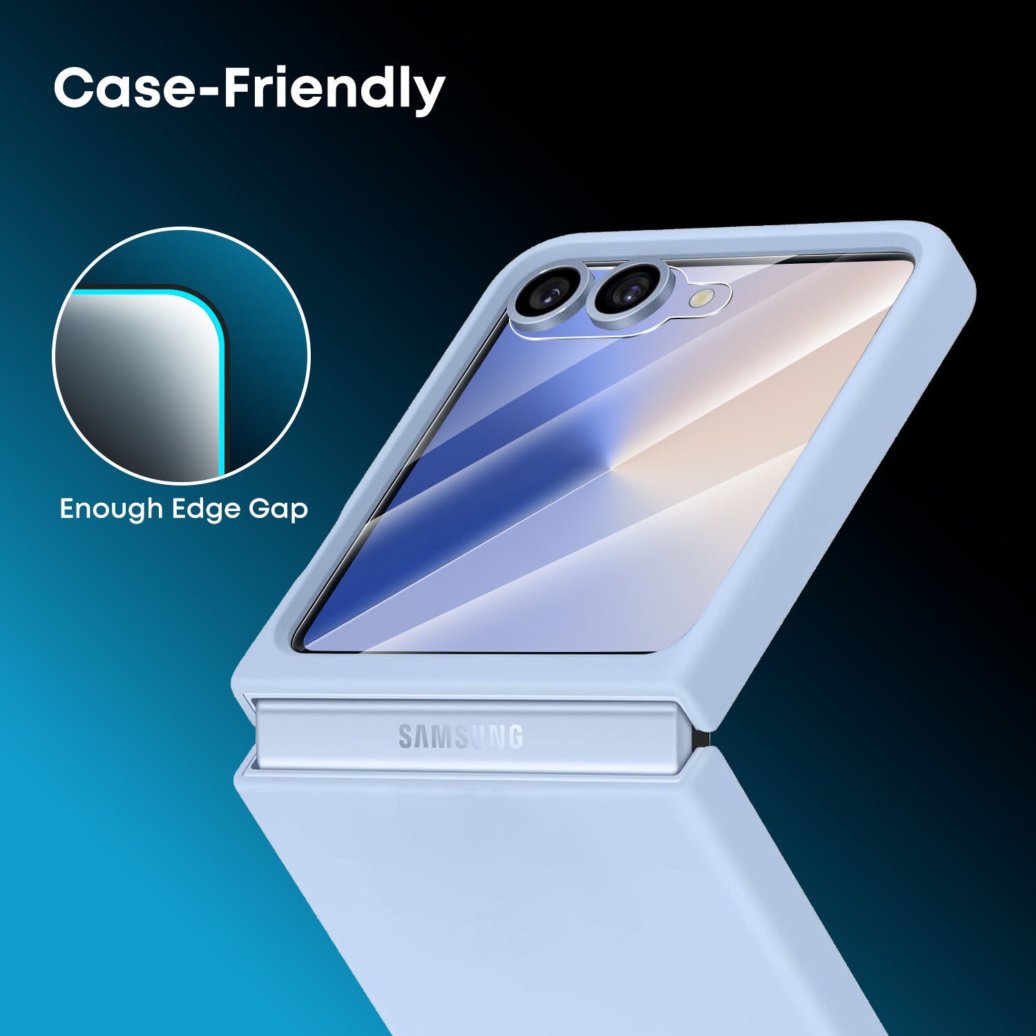 Tough On Samsung Galaxy Z Flip7 Tempered Glass Screen Protector