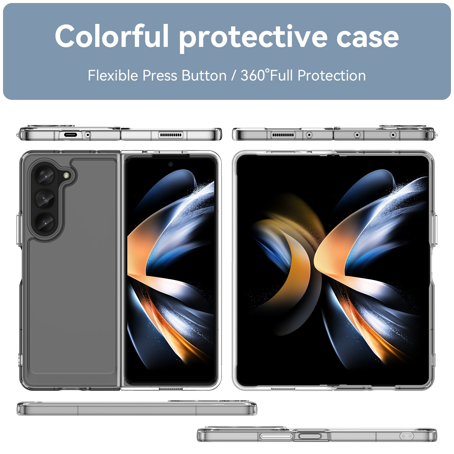 Tough On Samsung Galaxy Z Fold5 5G Case Tough Clear Air