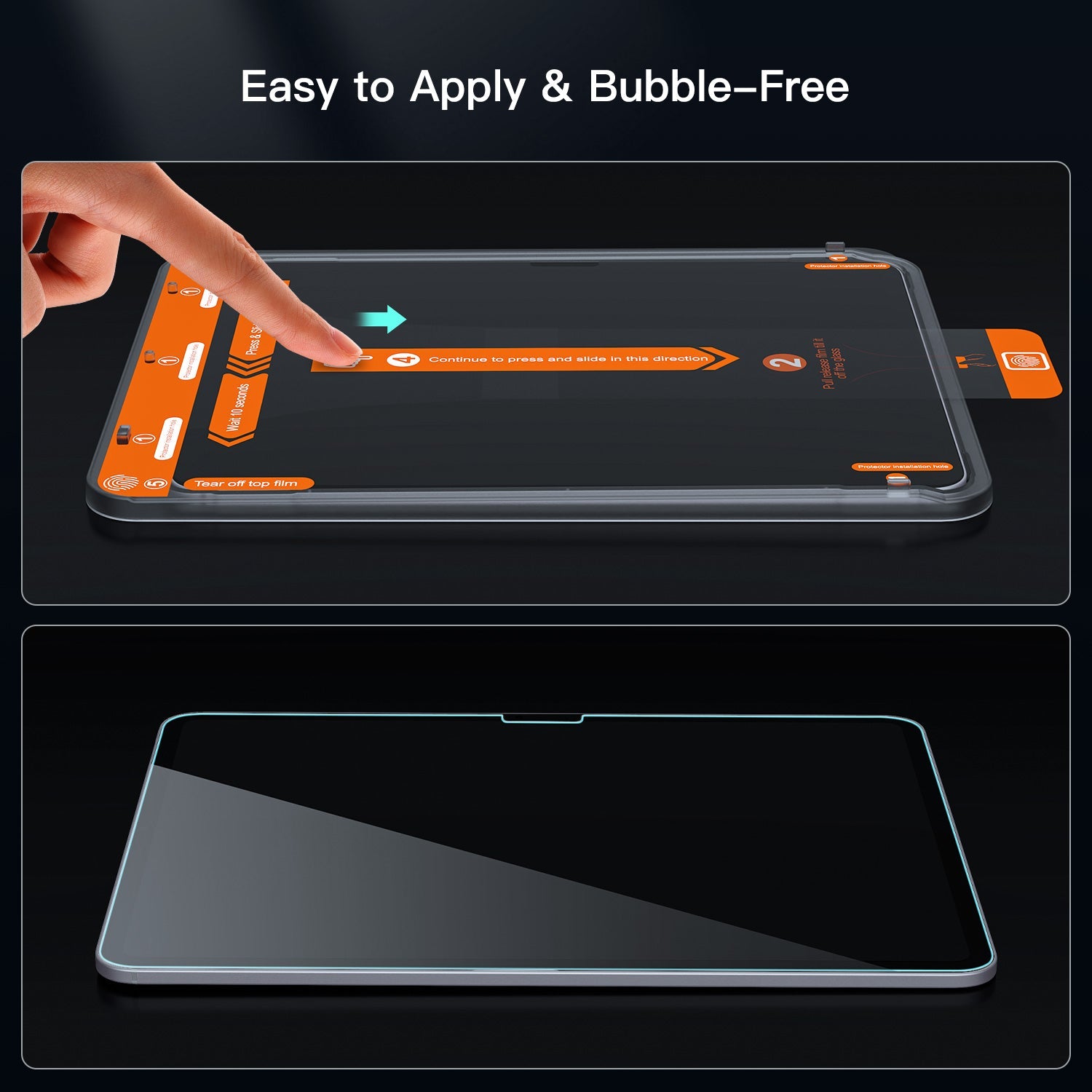 Tough On Screen Protector Tempered Glass 2 Pack for iPad