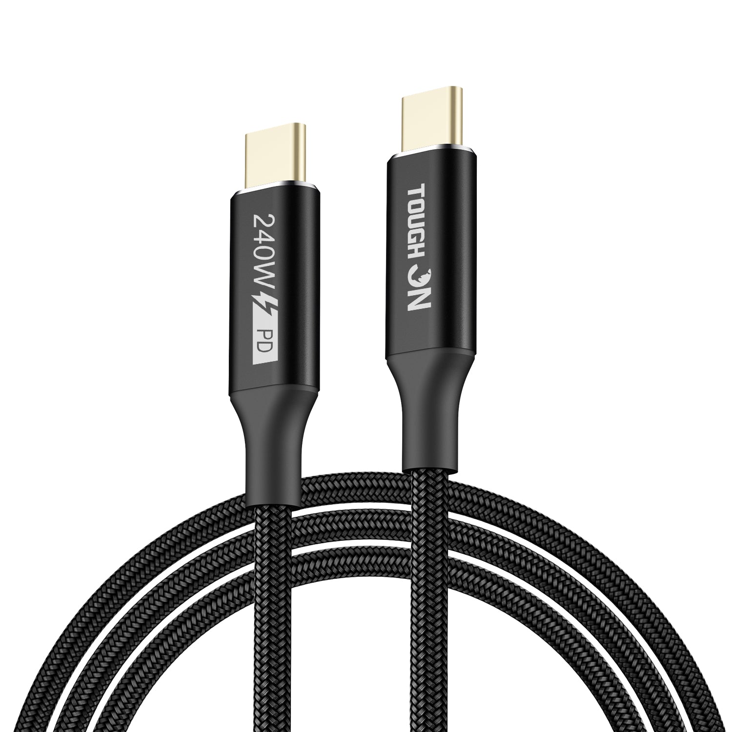 Tough On 240W USB-C Fast Charging Cable PD 3.1 Nylon Braided