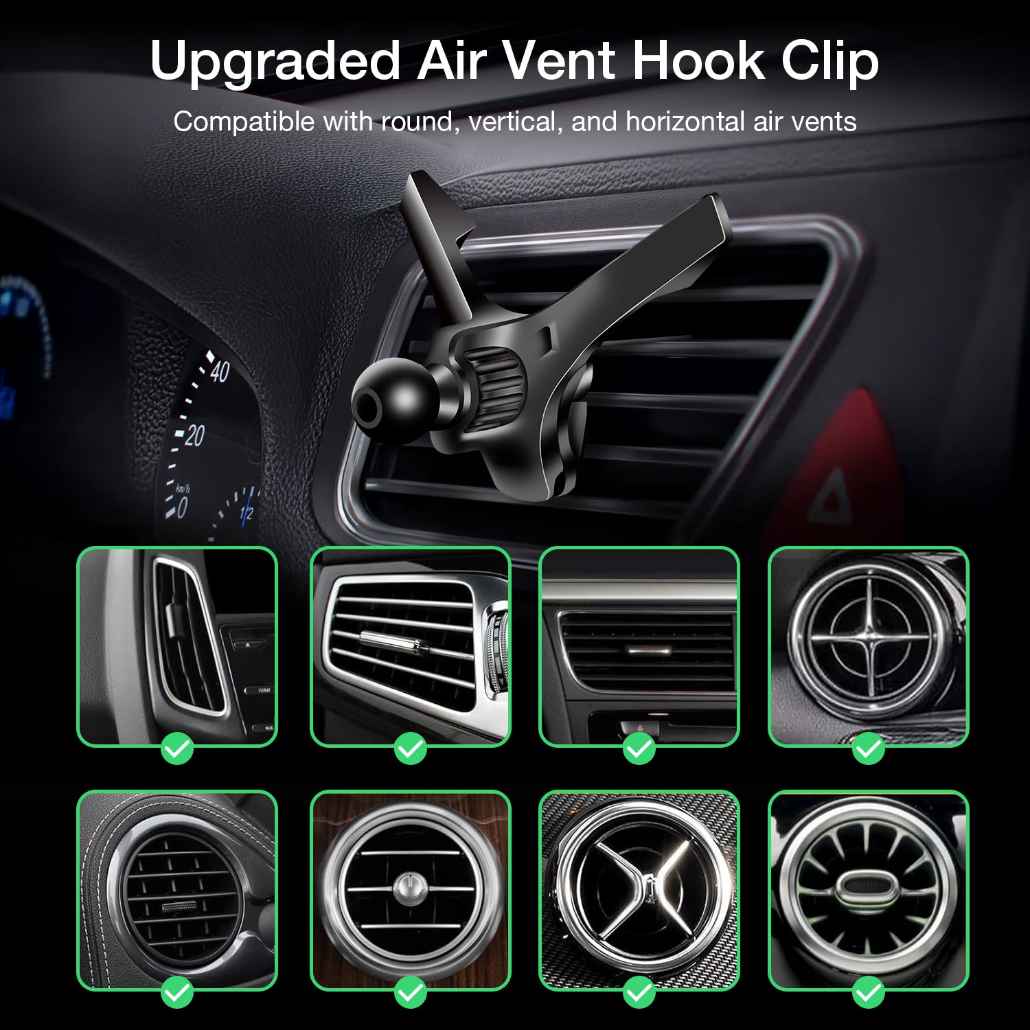 Tough On Universal Car Mount Base with Ball Joint