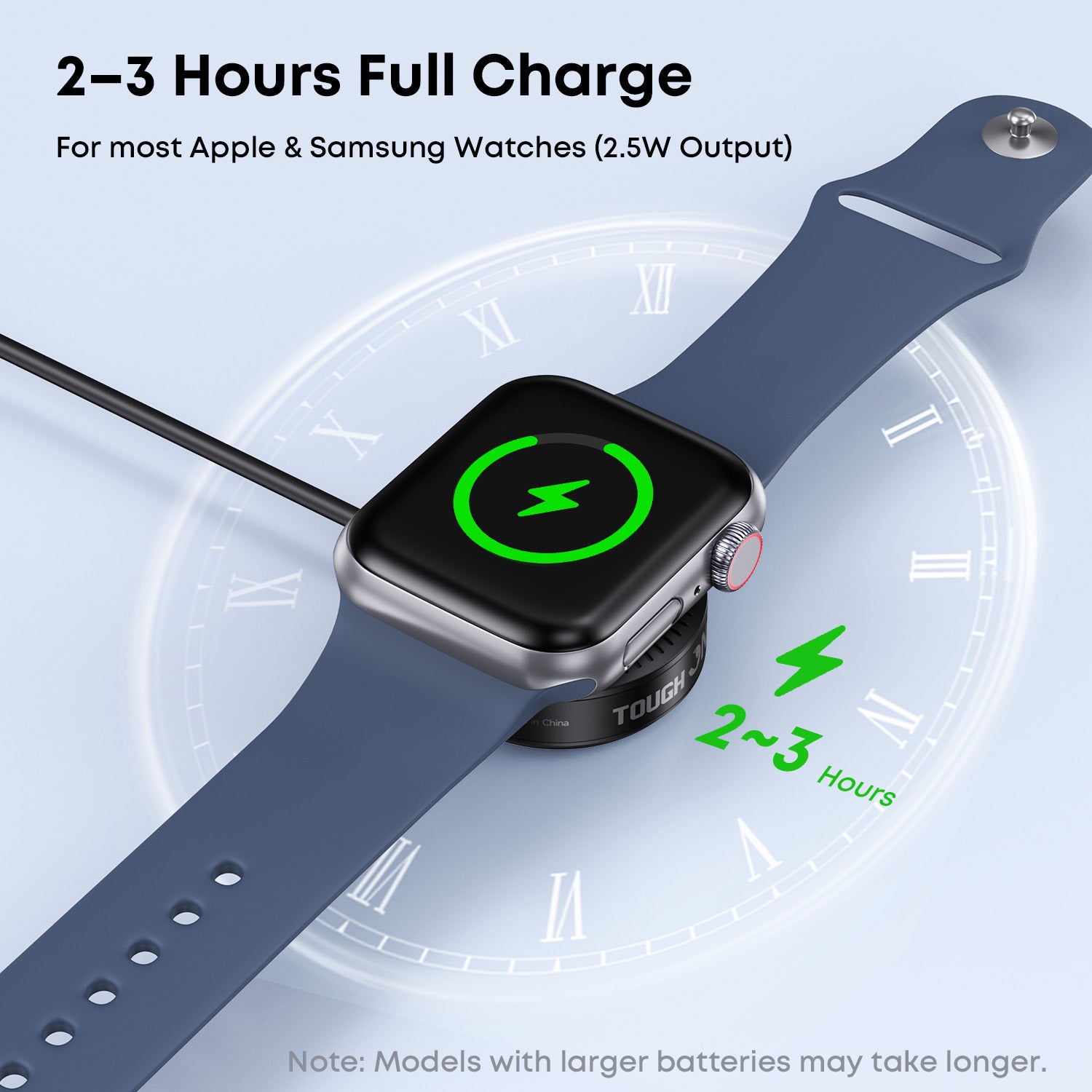 Tough On Universal Wireless Charger for Apple Watch & Galaxy Watch