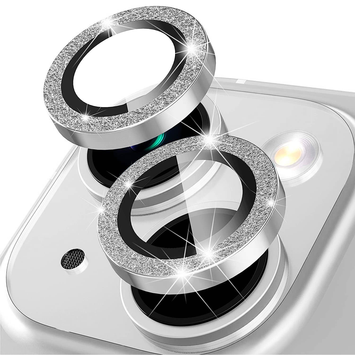 Tough On iPhone 15 Plus Camera lens Protector Tempered Glass Individual Ring