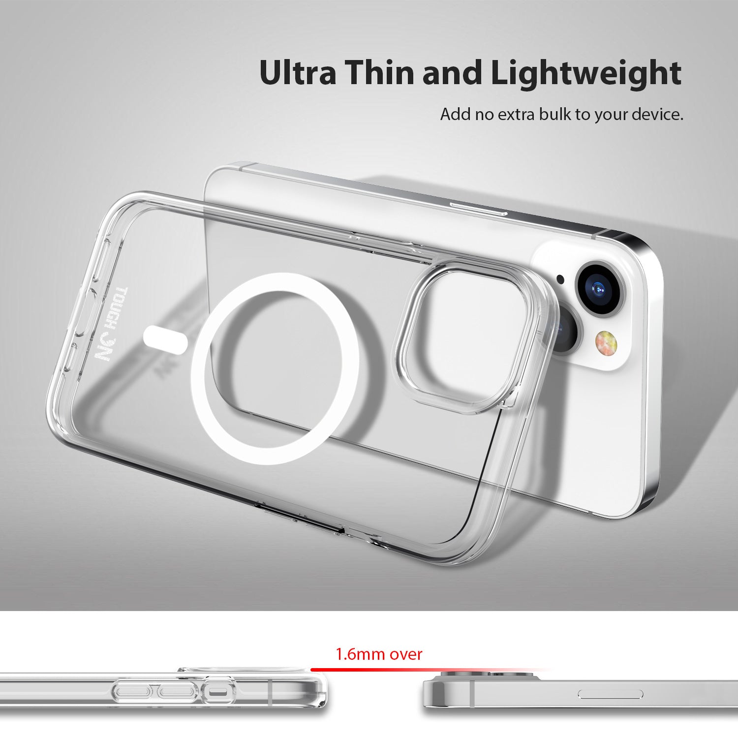 Tough On iPhone 15 Clear Case with Magsafe