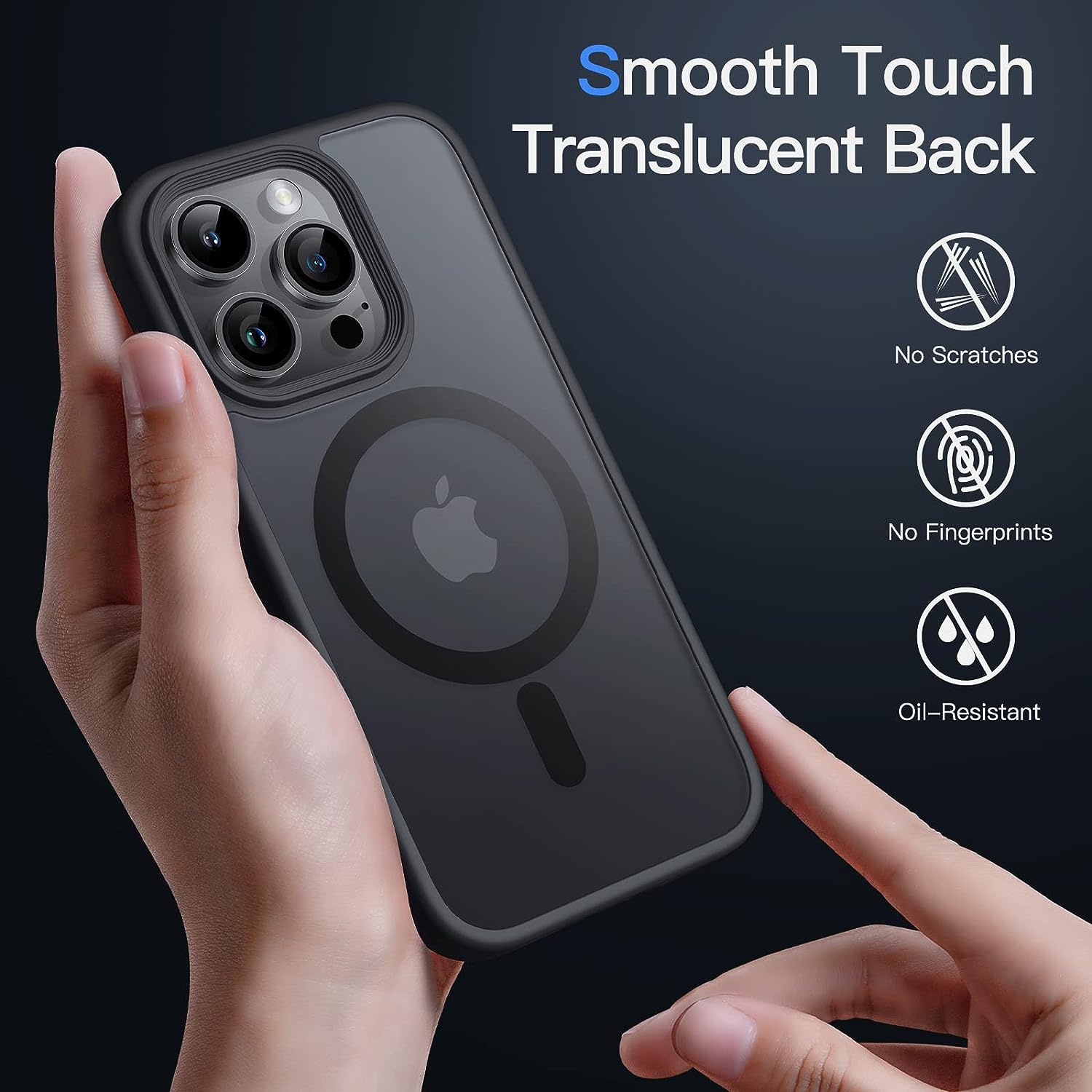 Tough On iPhone 15 Pro Case With MagSafe Matte Black