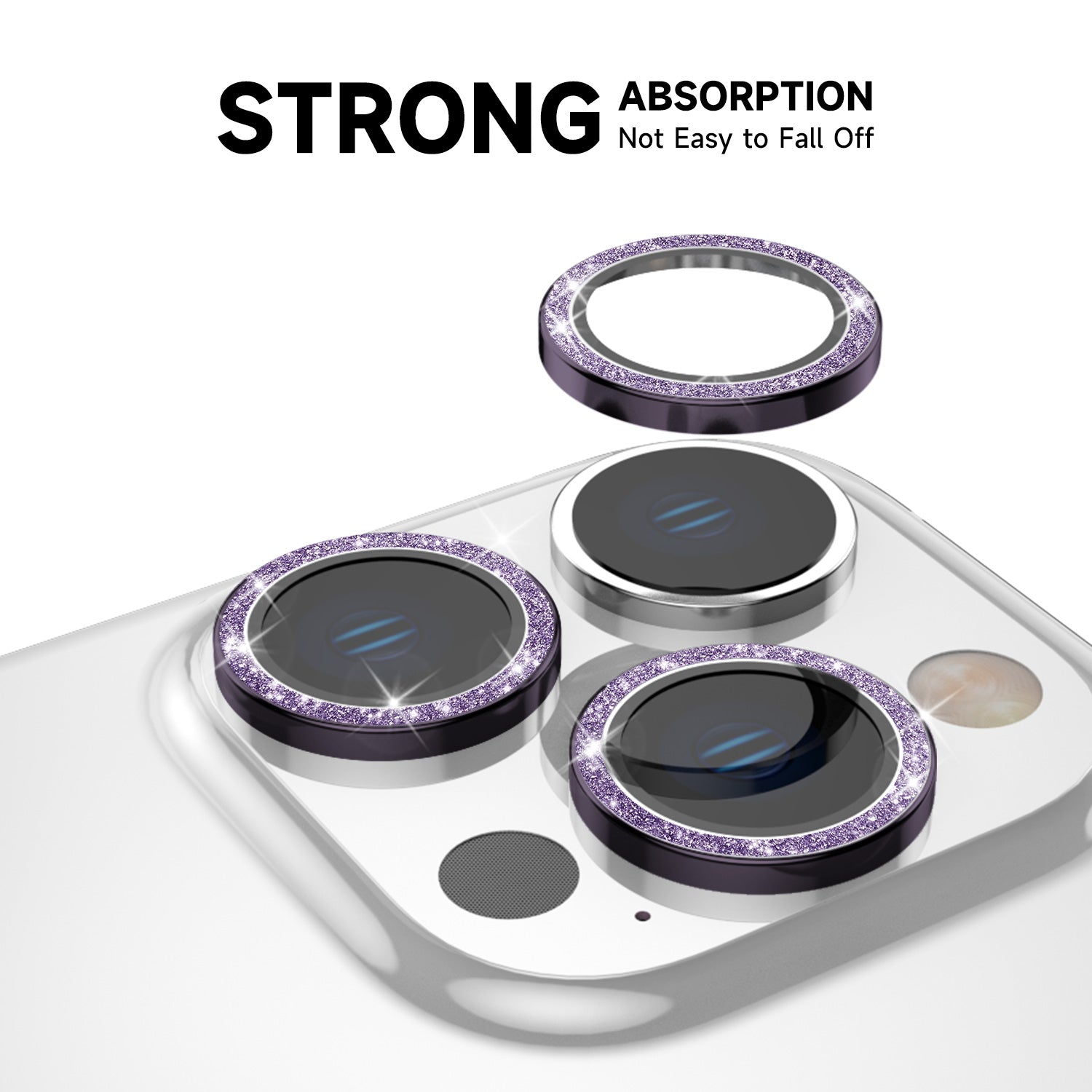 Tough On iPhone 15 Pro Rear Camera Protector Tempered Glass