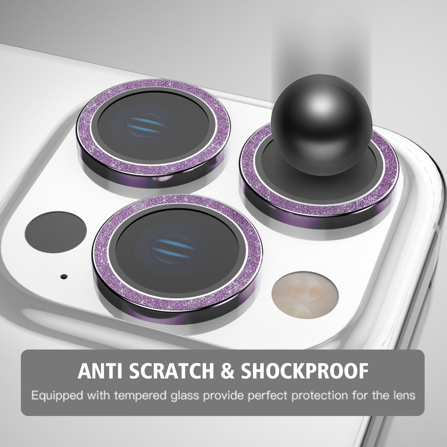 Tough On iPhone 15 Pro Rear Camera Protector Tempered Glass