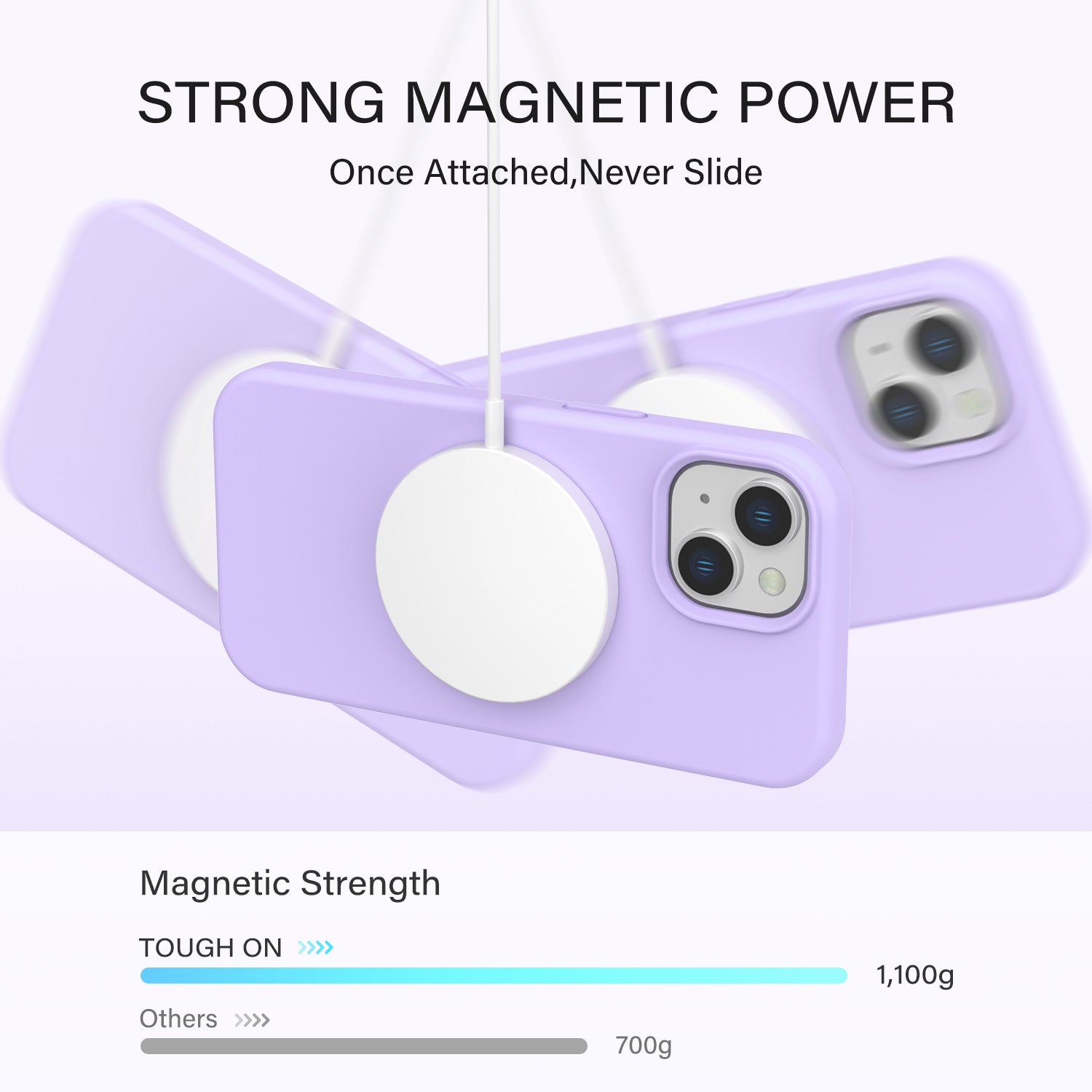 Tough On iPhone 16e / iPhone 15 Strong Liquid Silicone Case with Magsafe