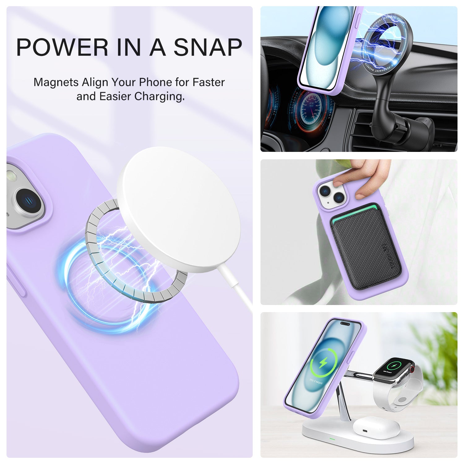Tough On iPhone 16e / iPhone 15 Strong Liquid Silicone Case with Magsafe