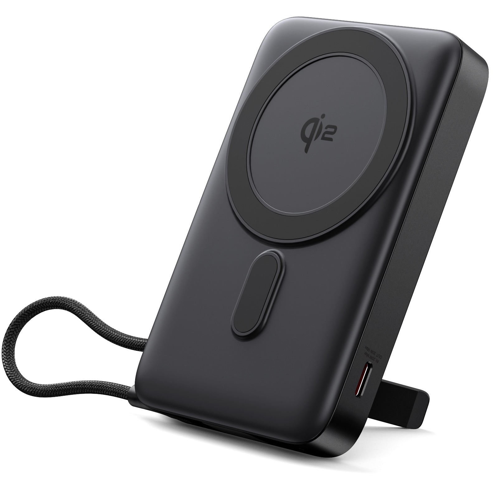 Tough On QI2 MagSafe Power Bank 10000mAh with Kickstand and Cable