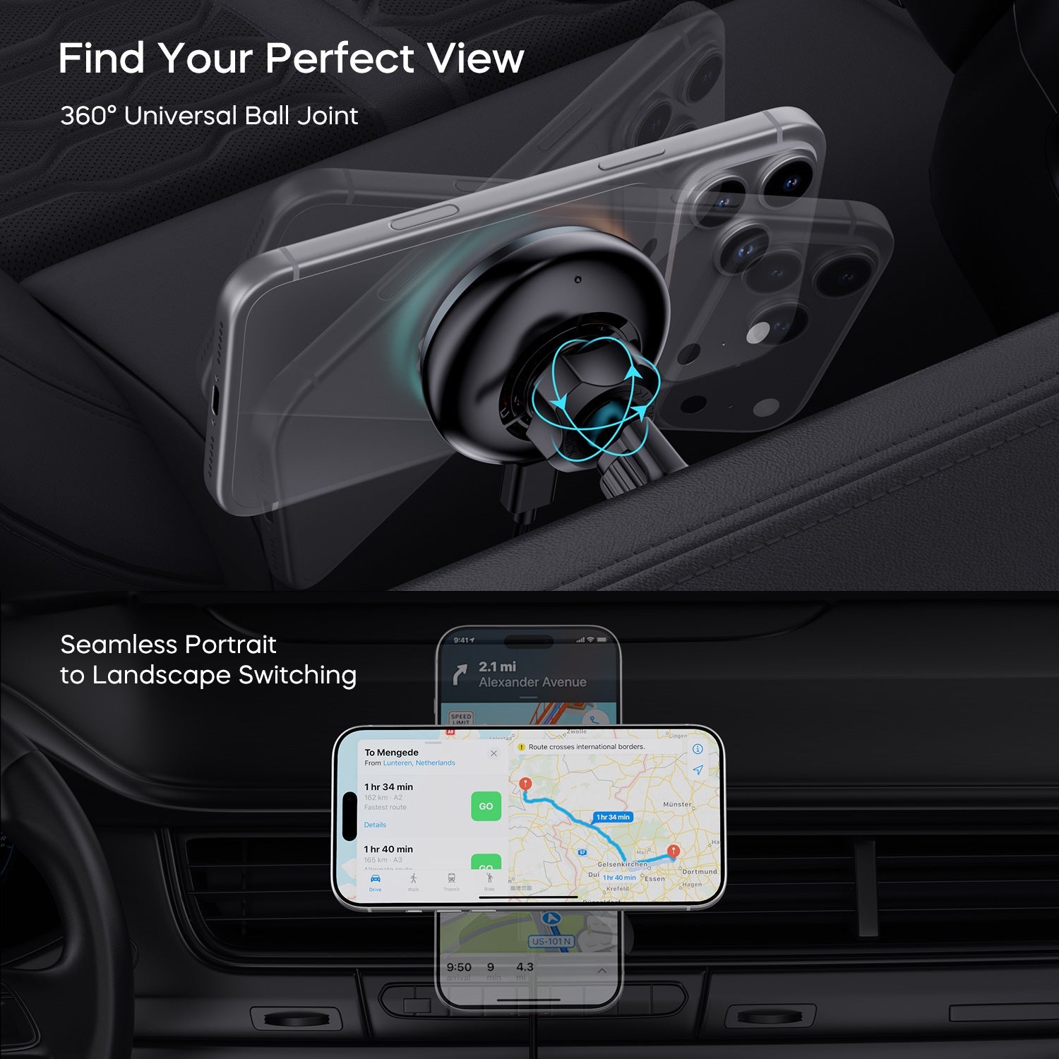 TurboCharge Qi2.2 25W Magnetic Wireless Car Charger with Active Cooling