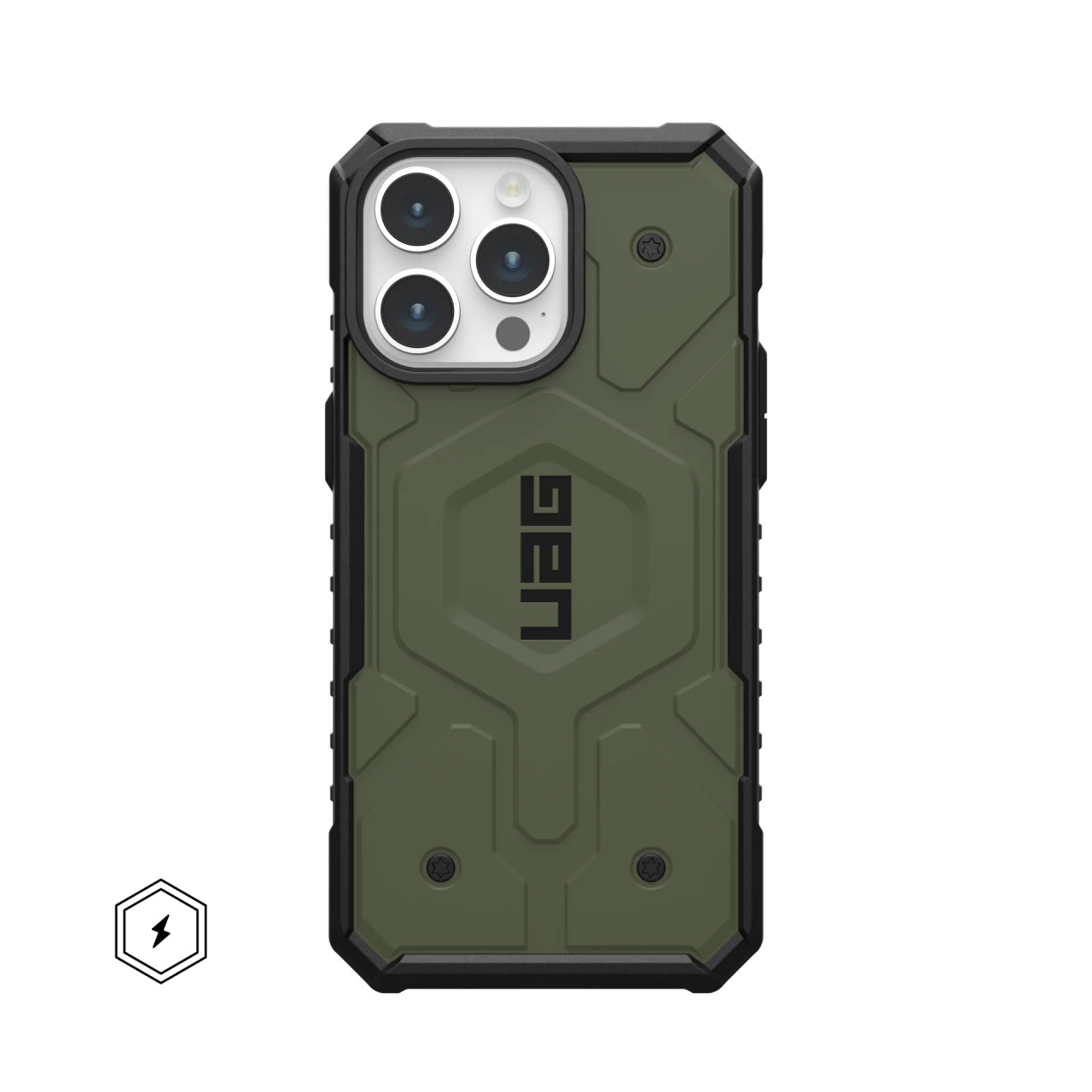 UAG iPhone 15 Pro Case Pathfinder Olive Drab with MagSafe
