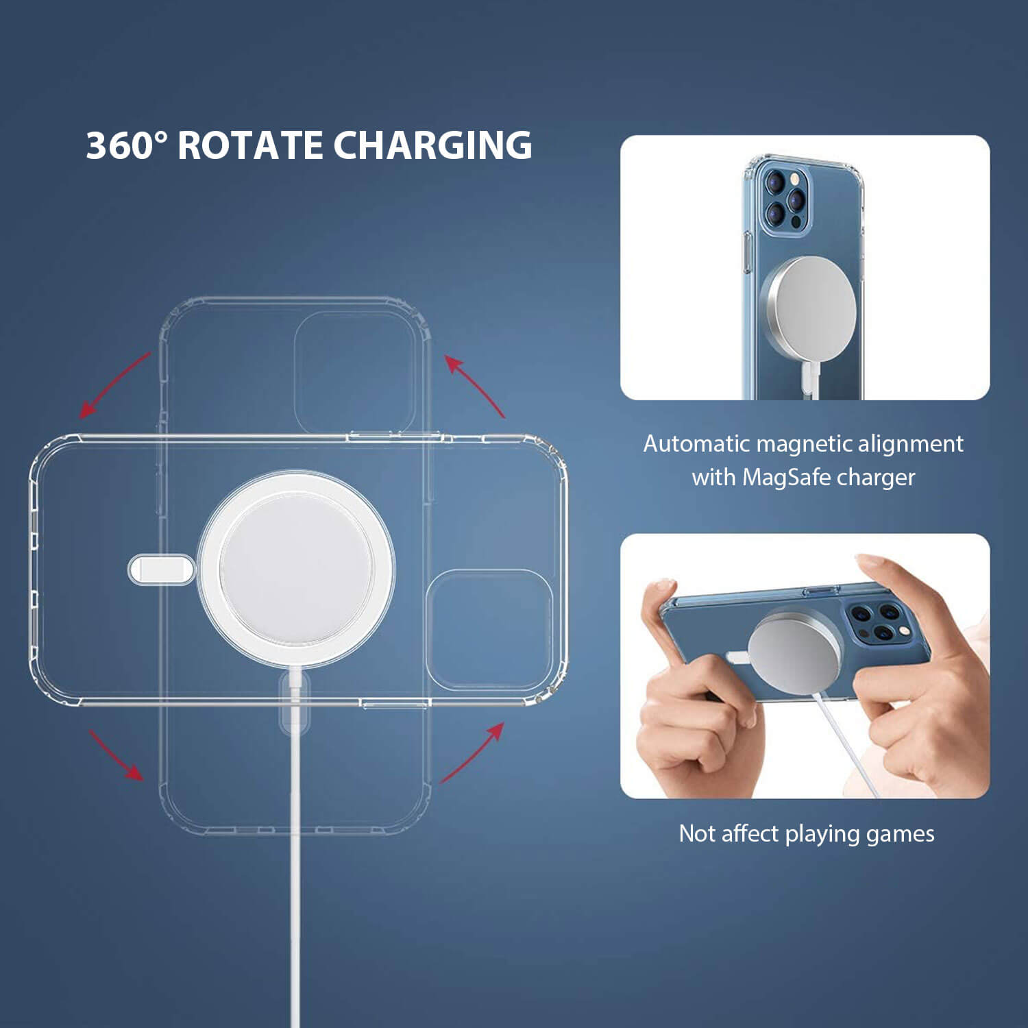 Tough On iPhone 13 Pro Max Case Clear With Magsafe