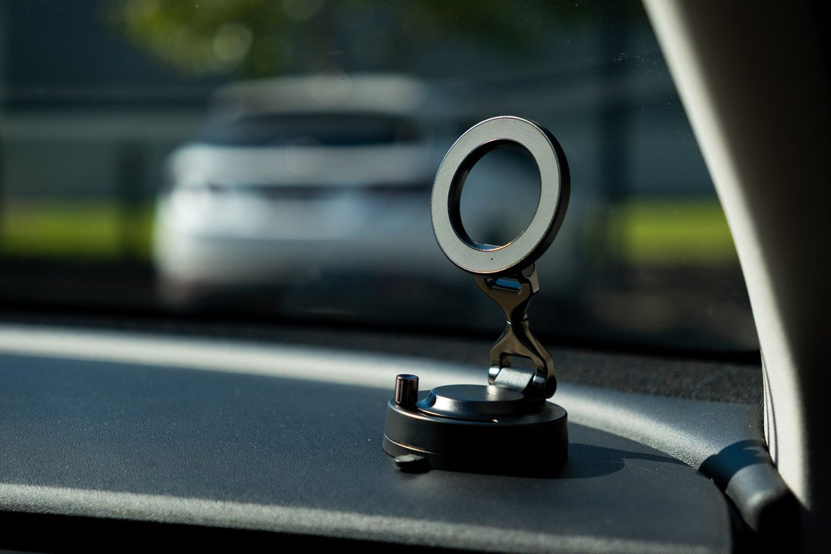 Tough On MagFlex car mount mounted on a car dashboard
