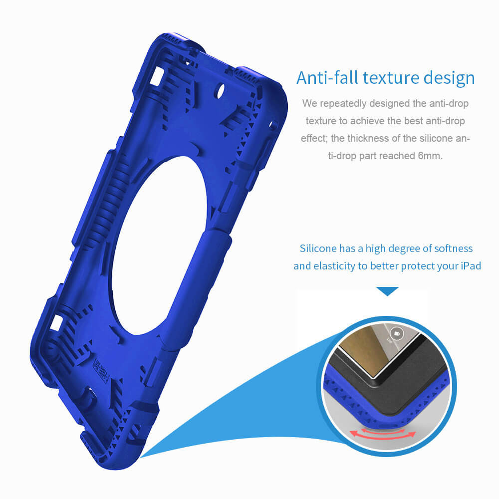 Tough On iPad 5 / 6th Gen 9.7" Case Rugged Protection Blue