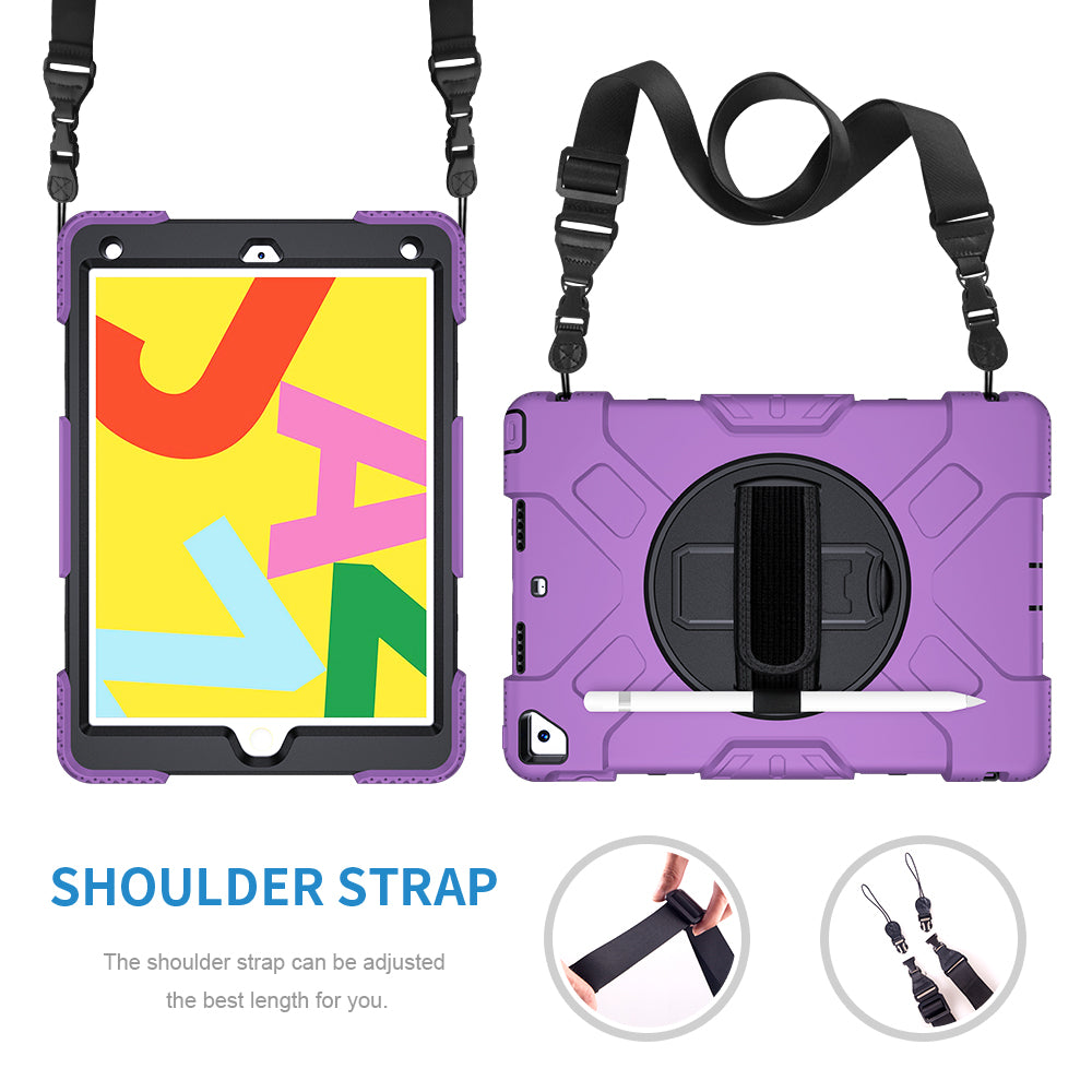 Tough On iPad 7 / 8 / 9th Gen 10.2" Case Rugged Protection Purple