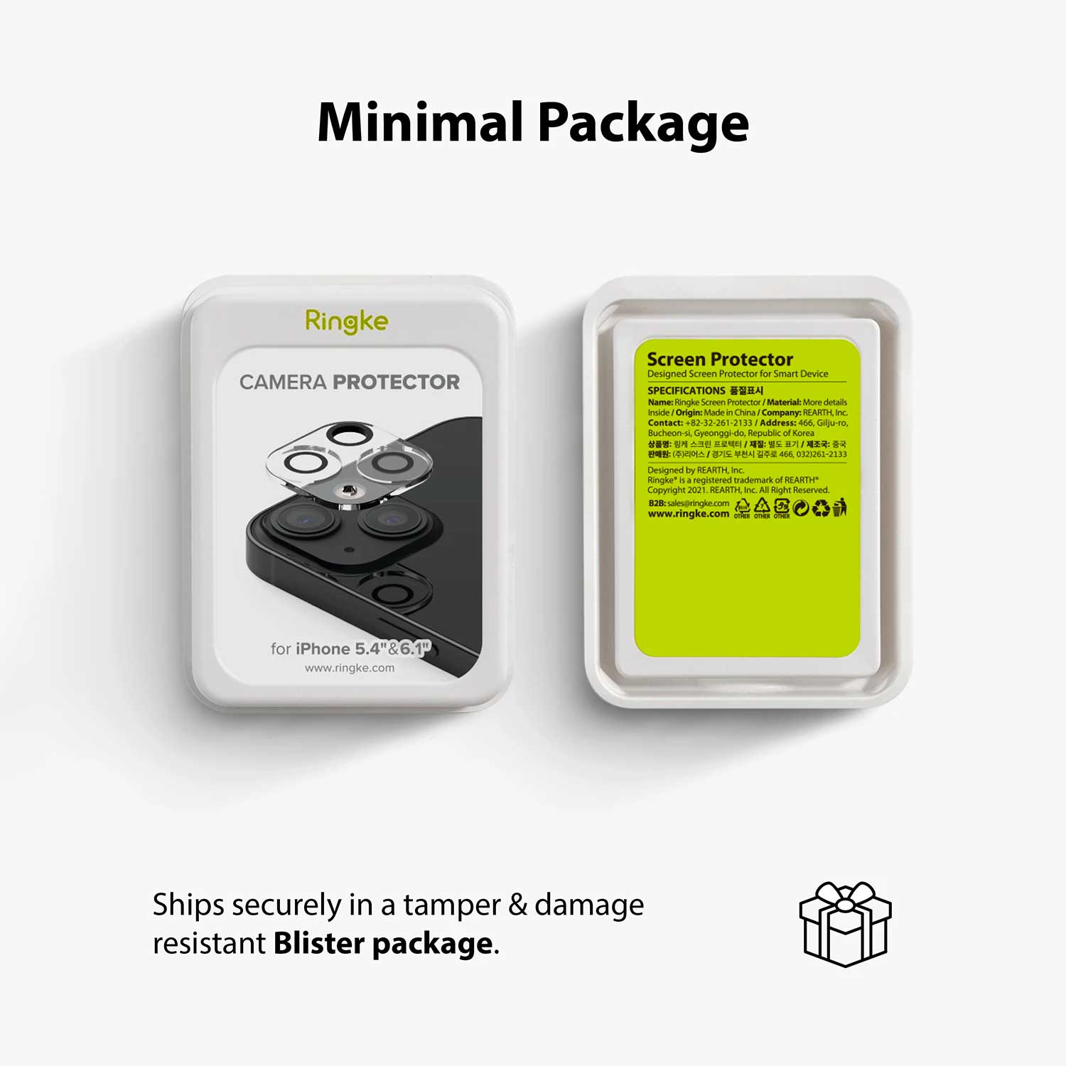 Ringke iPhone 13 Mini Camera Lens Protector 2pack