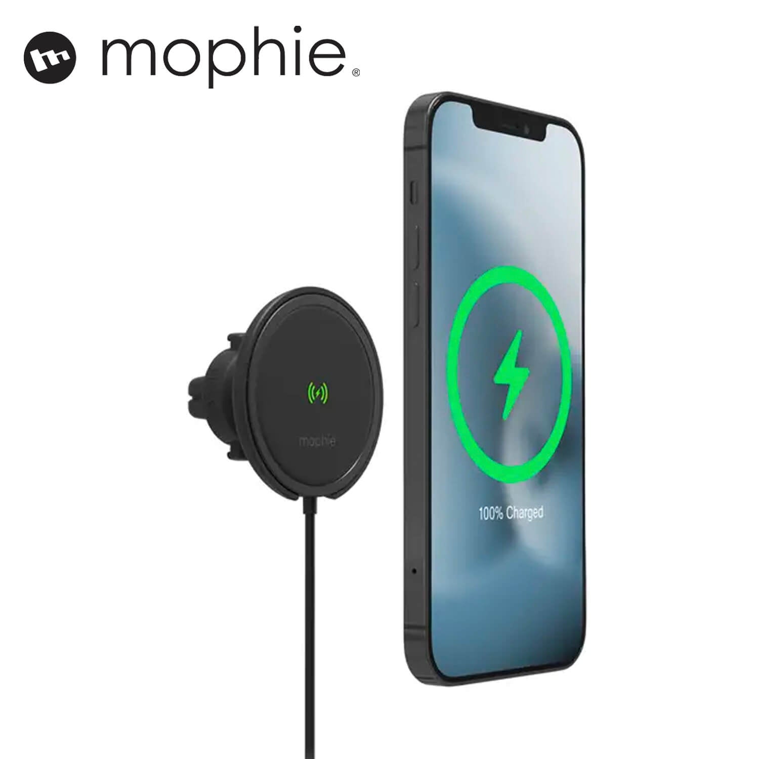 Mophie Snap+ Wireless Vent Mount 15W MagSafe Compatible Black