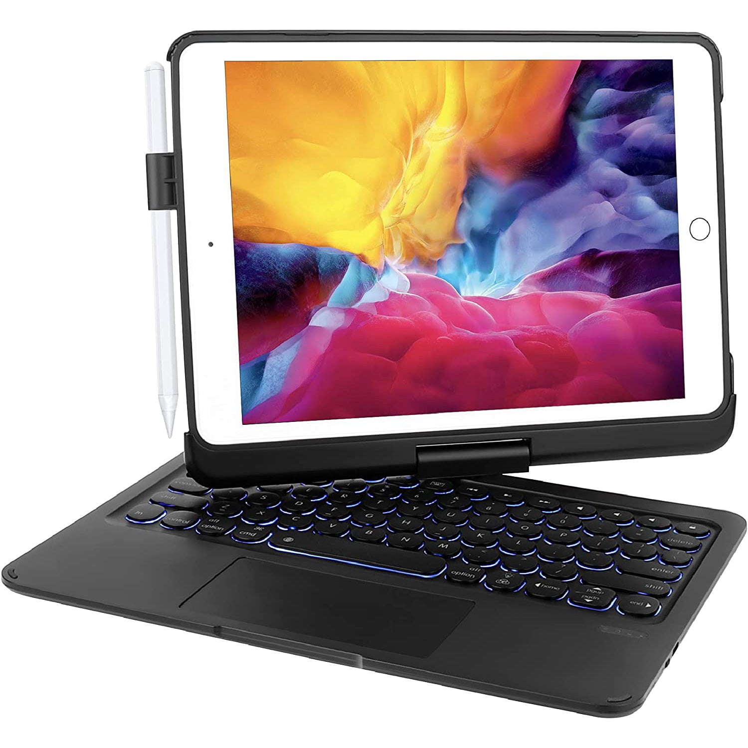 iPad Air Air Case Bluetooth Keyboard Cover Rotation Case Black