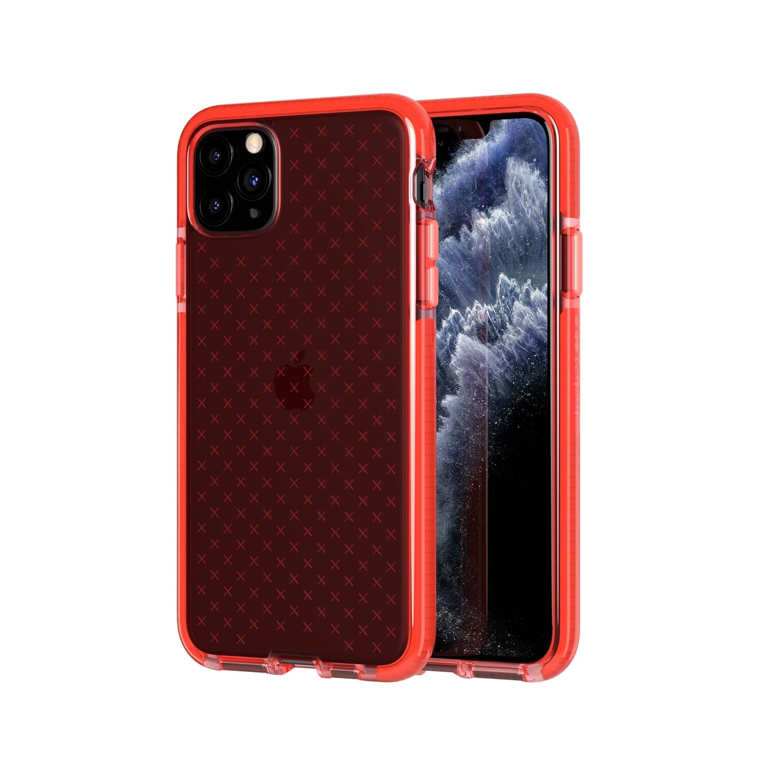 Tech21 iPhone 11 Pro X XS Case Evo Check Rugged Coral
