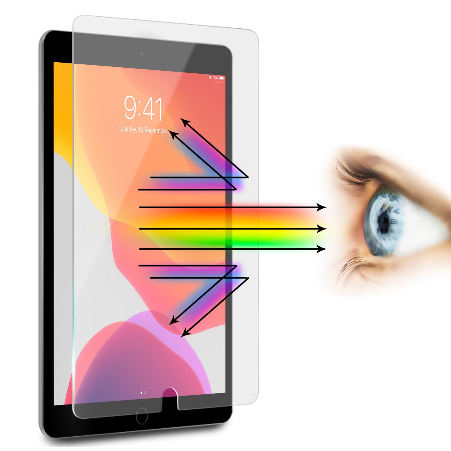 Tough On iPad Pro Tempered Glass Anti Blue Light Screen Protector