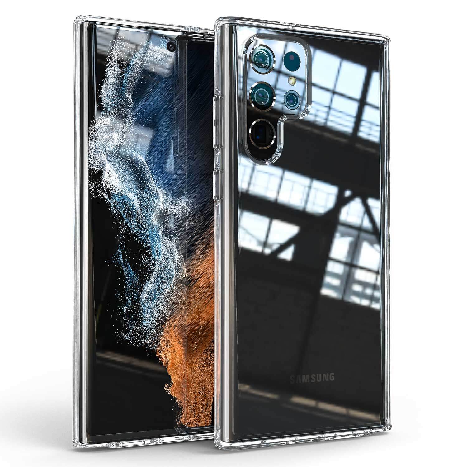 Tough On Samsung Galaxy S22 Ultra 5G Case Tough Clear