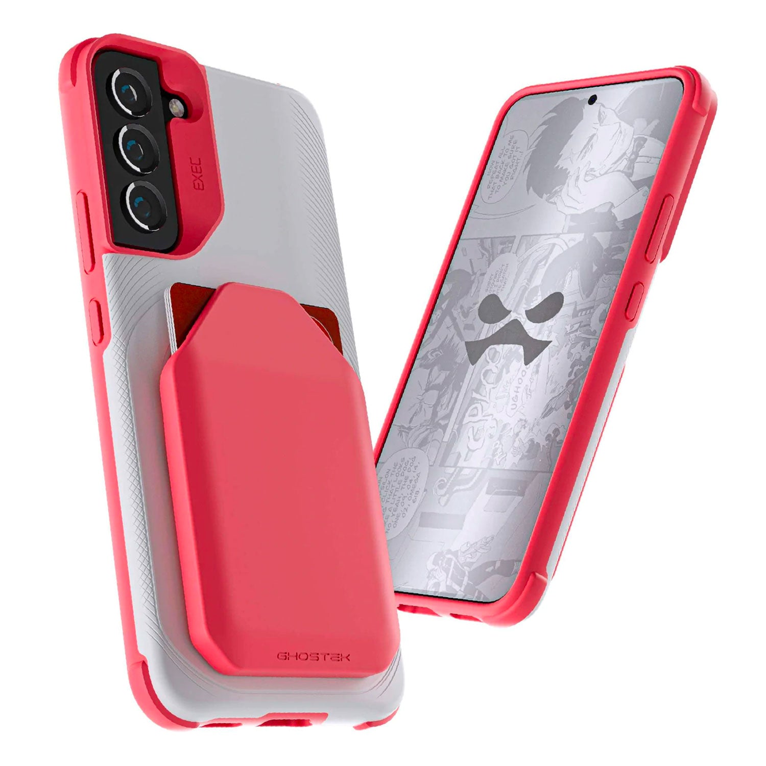 Ghostek Samsung Galaxy S22 Plus Case EXEC 5 Magnetic Wallet with Card Holder Pink