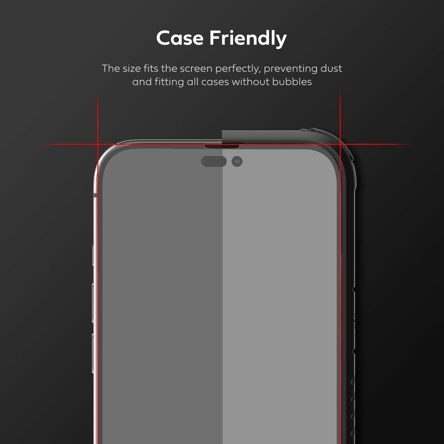 iPhone 14 Pro Tempered Glass Screen Protector 2 Pack w/ Installation Kit