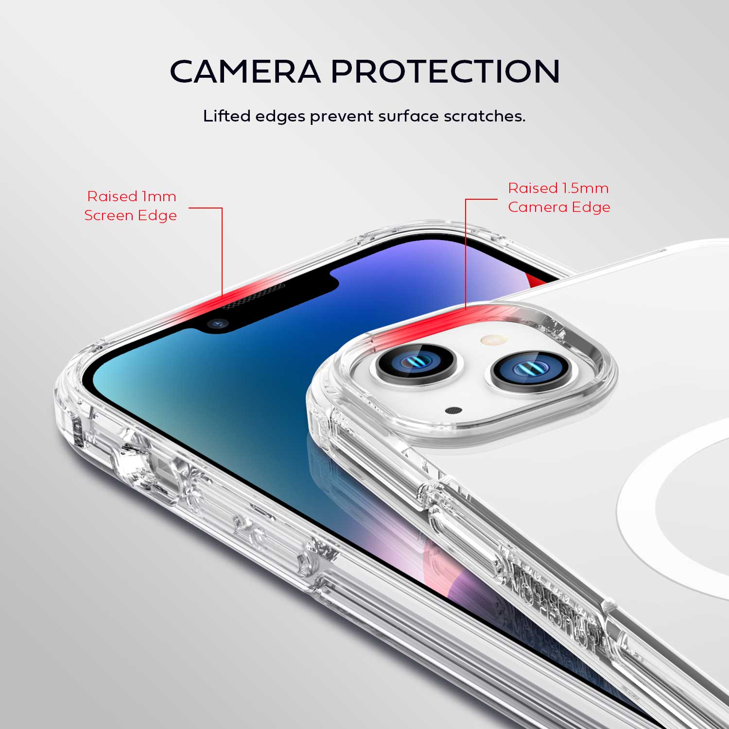 Tough On iPhone 14 Plus Clear Case with Magsafe