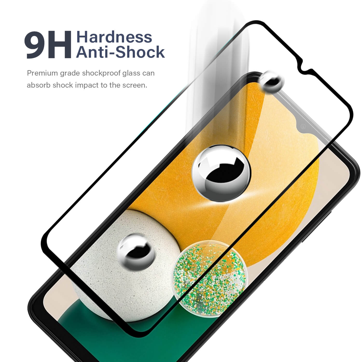 Tough On Samsung Galaxy A13 4G 2.5D Tempered Glass Screen Protector Black