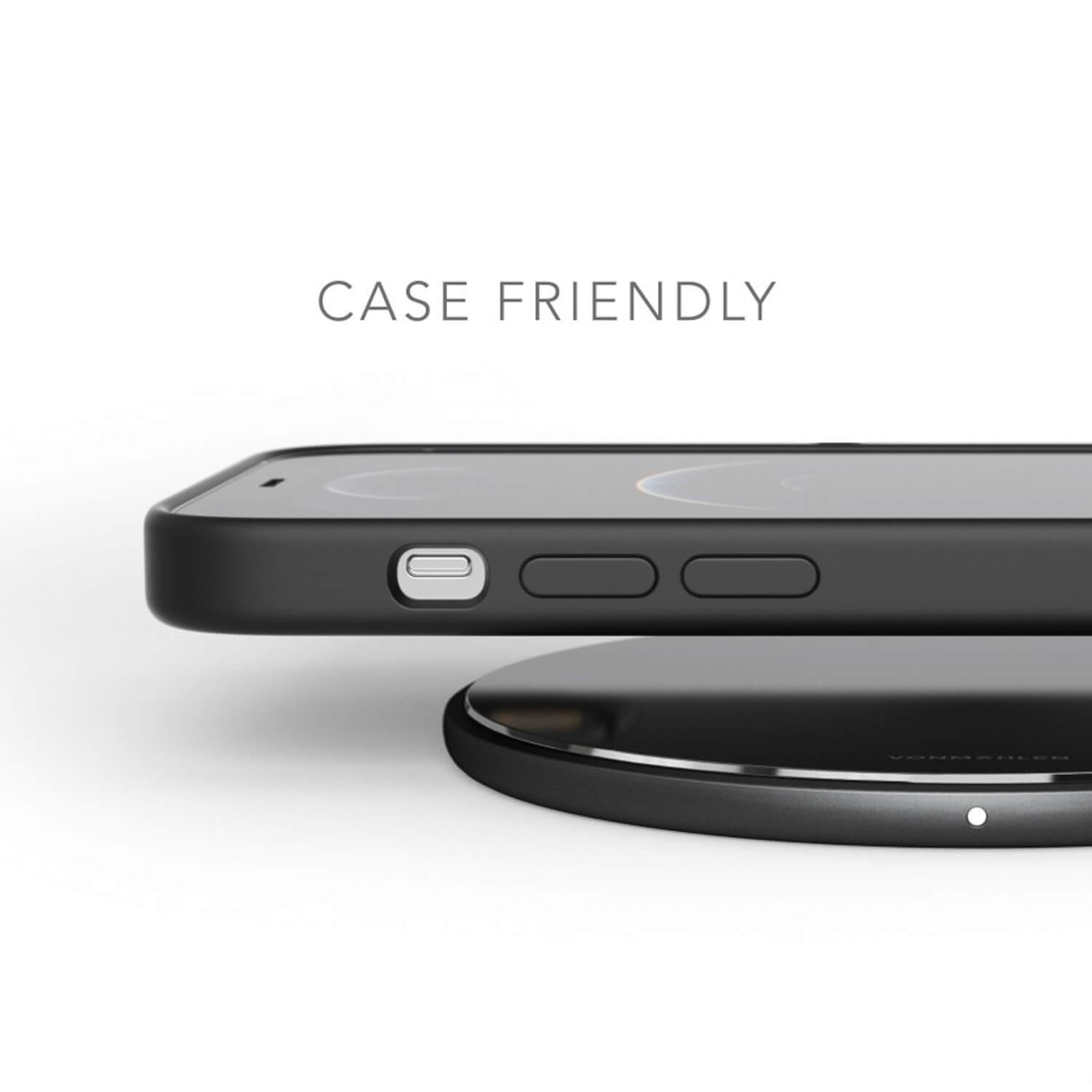 Vonmahlen Aura Wireless Charging Pad Glass Black