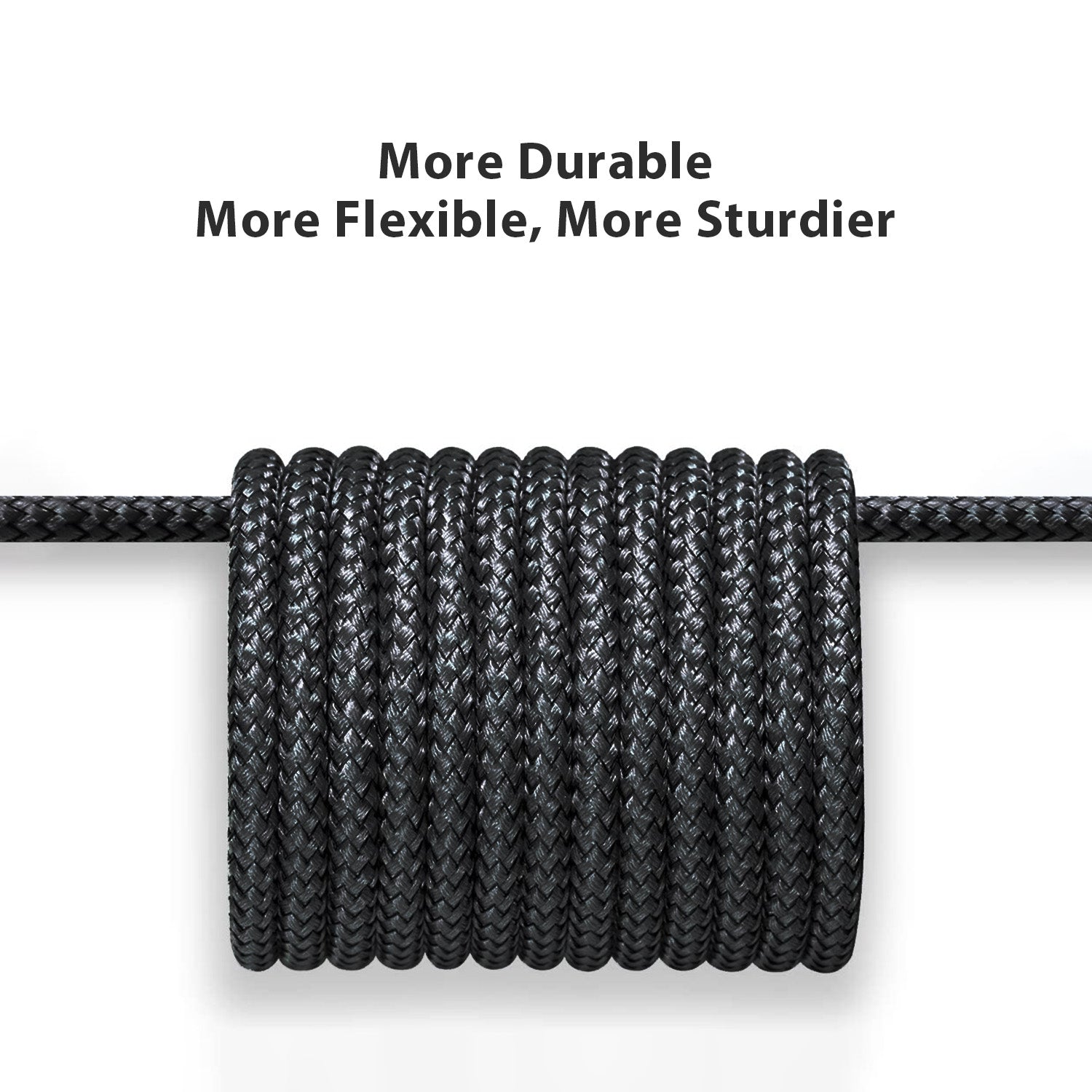Tough on USB C to Lightning Cable 1m Black for iPhone & iPad Apple MFi Certified