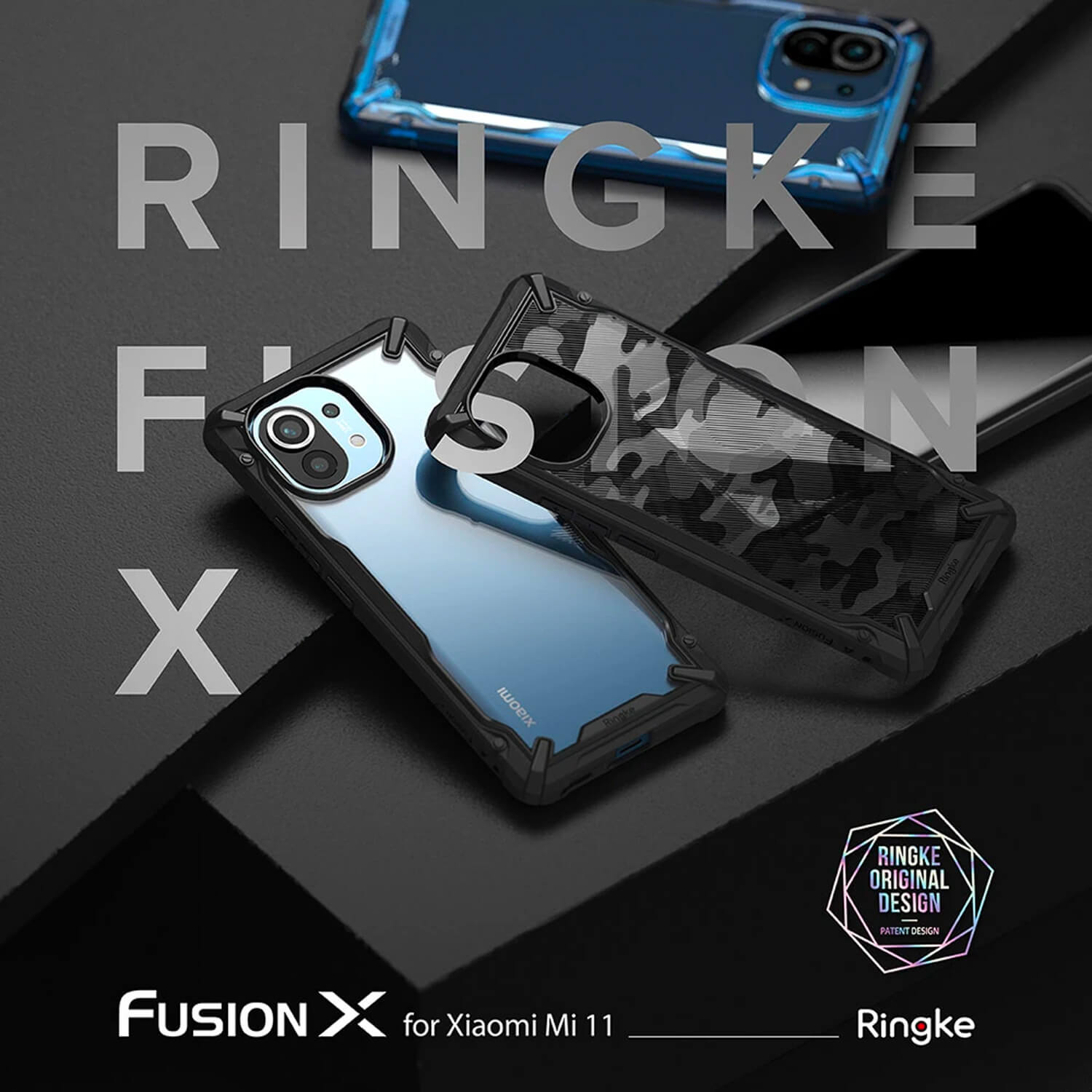 Ringke Xiaomi Mi 11T & 11T Pro Case Fusion X Camo Black
