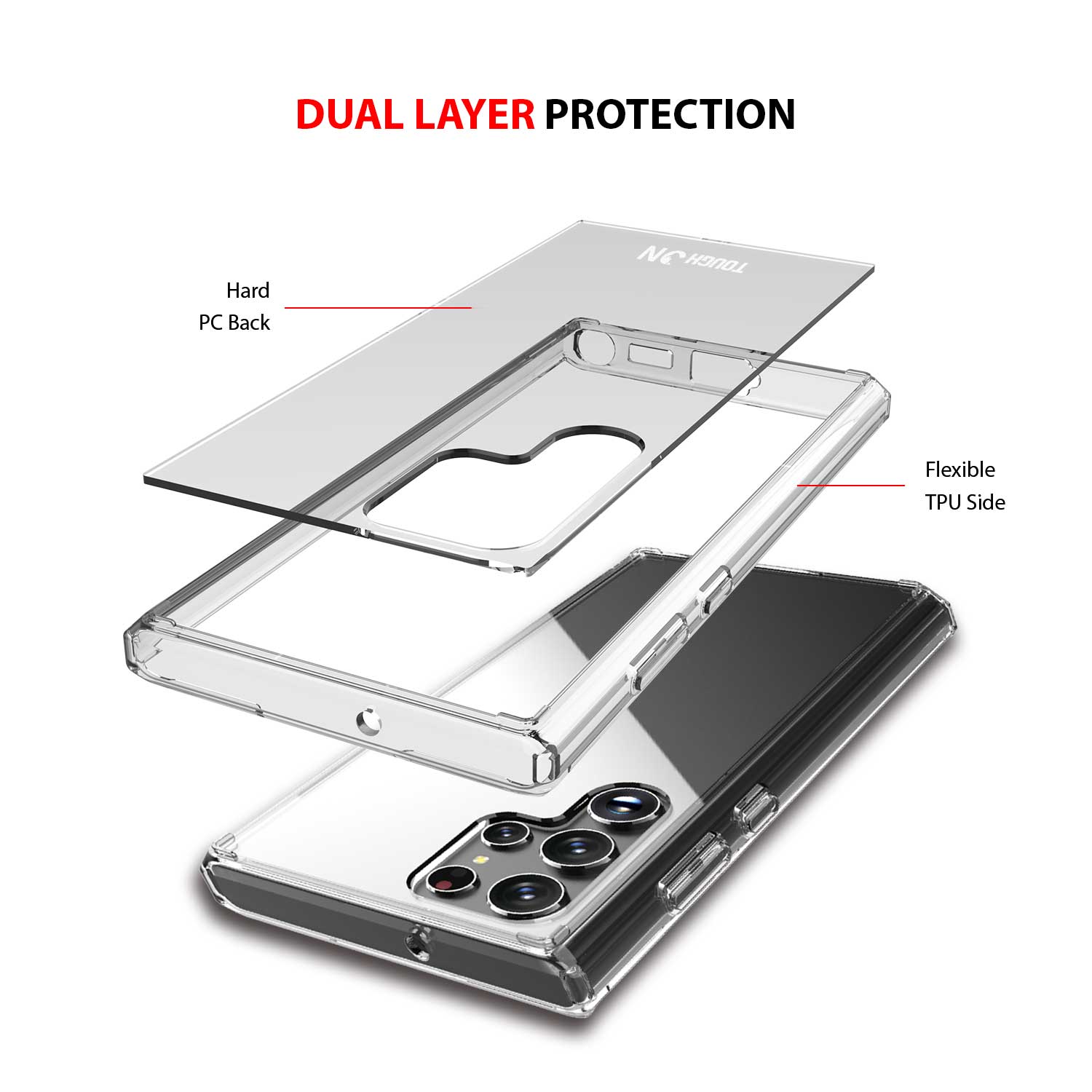 Tough On Samsung Galaxy S23 Ultra Case Clear Air