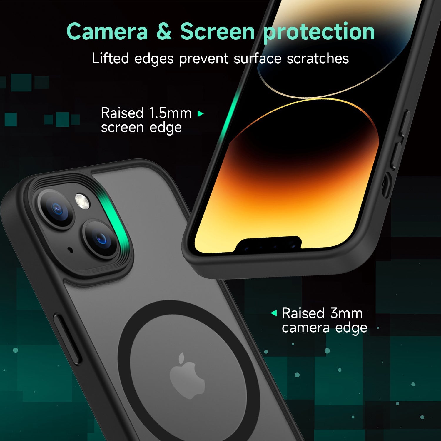 Tough On iPhone 13 Matte Case With Magsafe Black