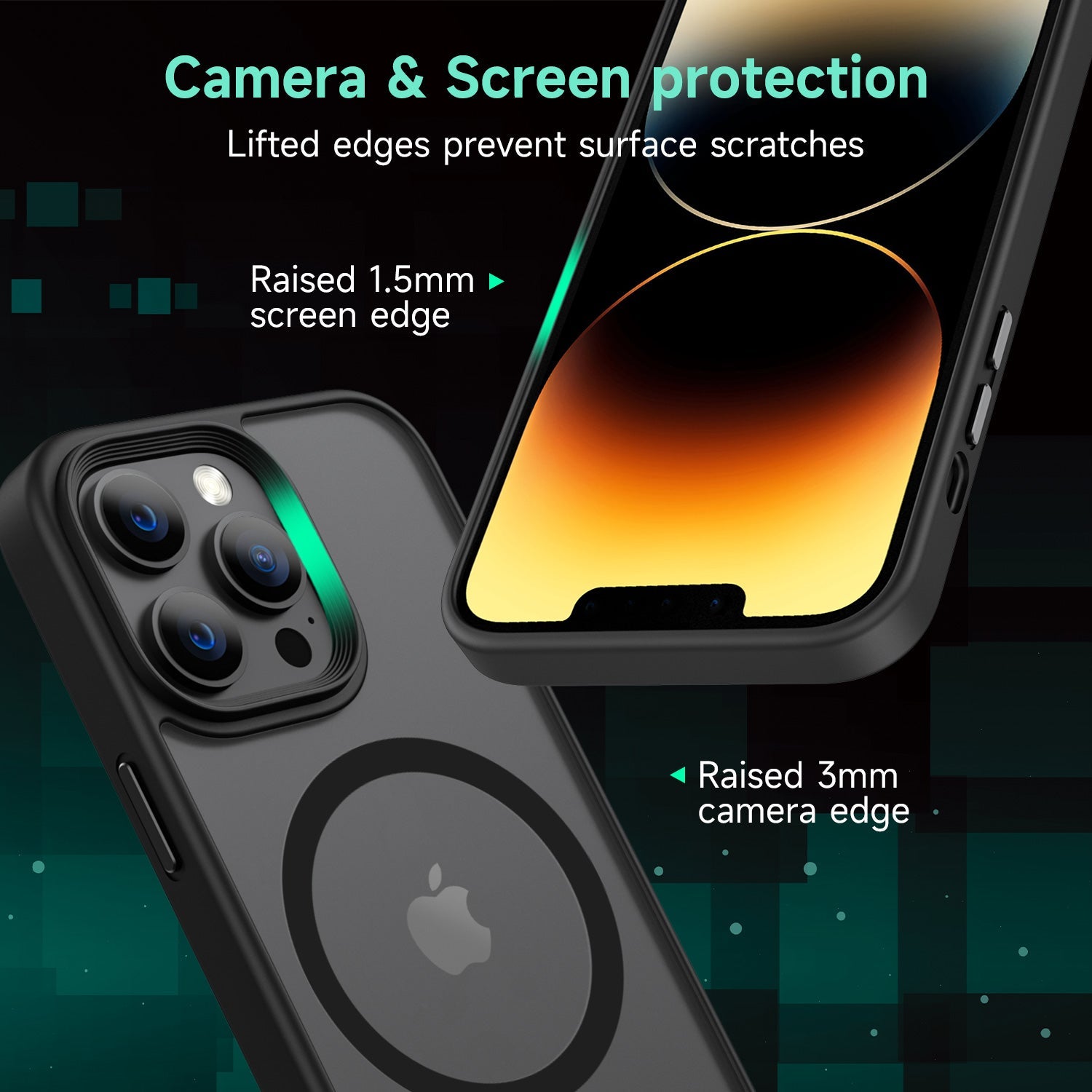 Tough On iPhone 13 Pro Matte Case With Magsafe Black