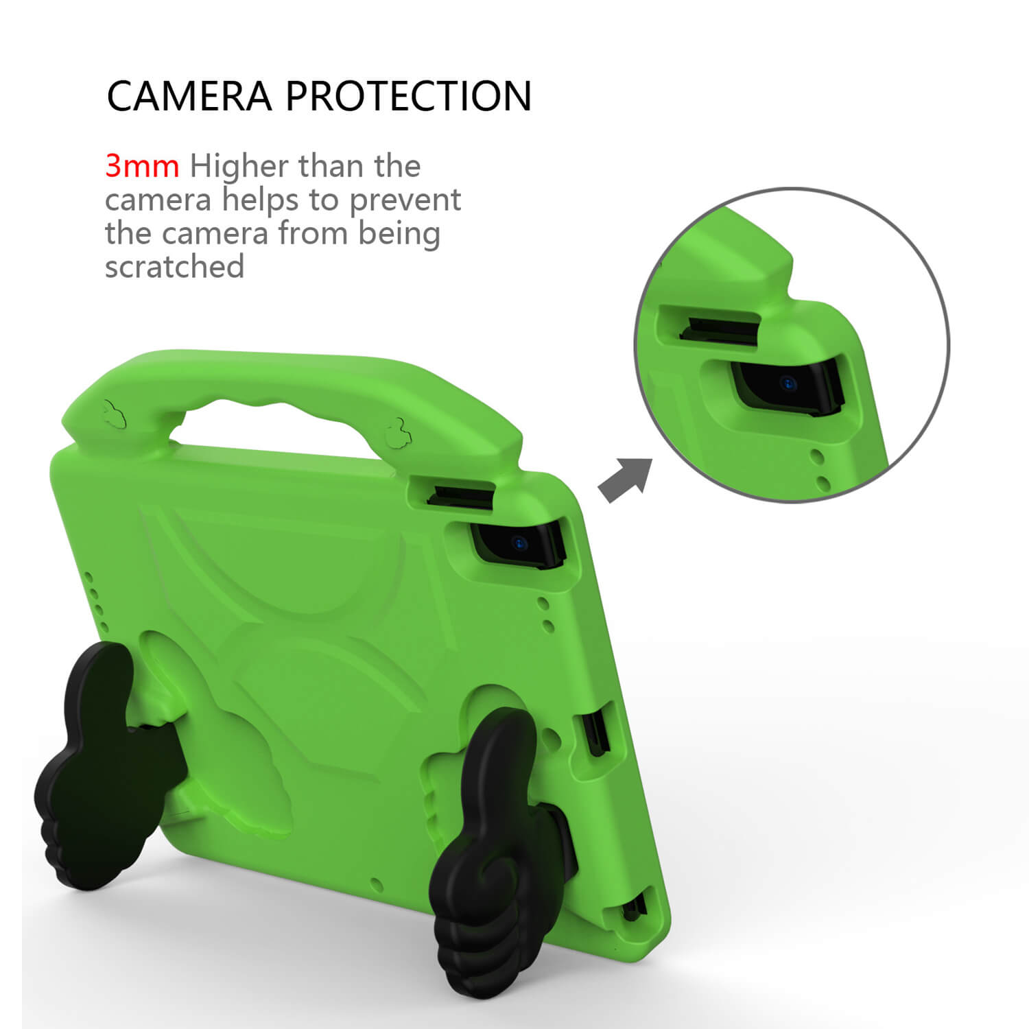 Tough On iPad 5 / 6th Gen 9.7" Case EVA Kids Protection Green