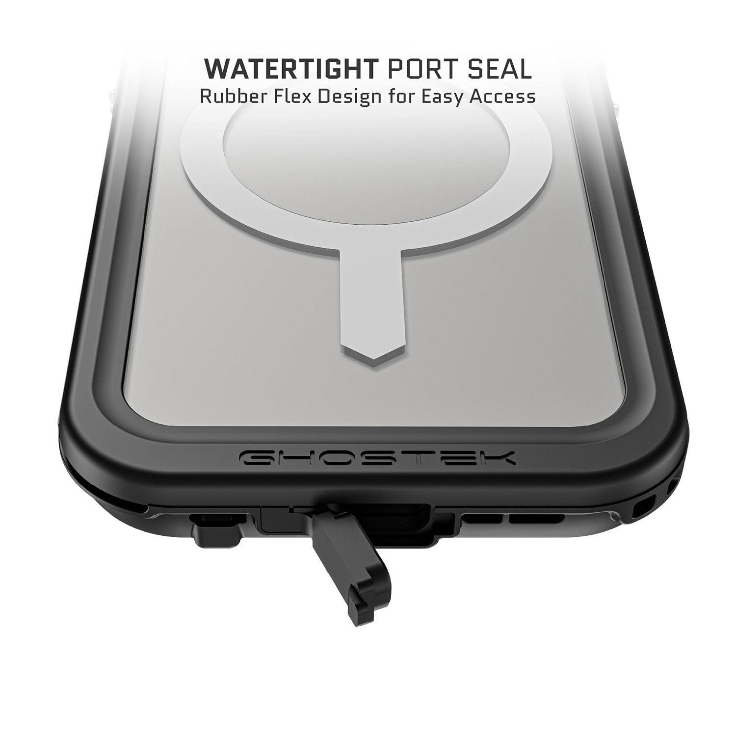 Ghostek iPhone 14 Pro Case Nautical Slim Waterproof w/ Magsafe Clear