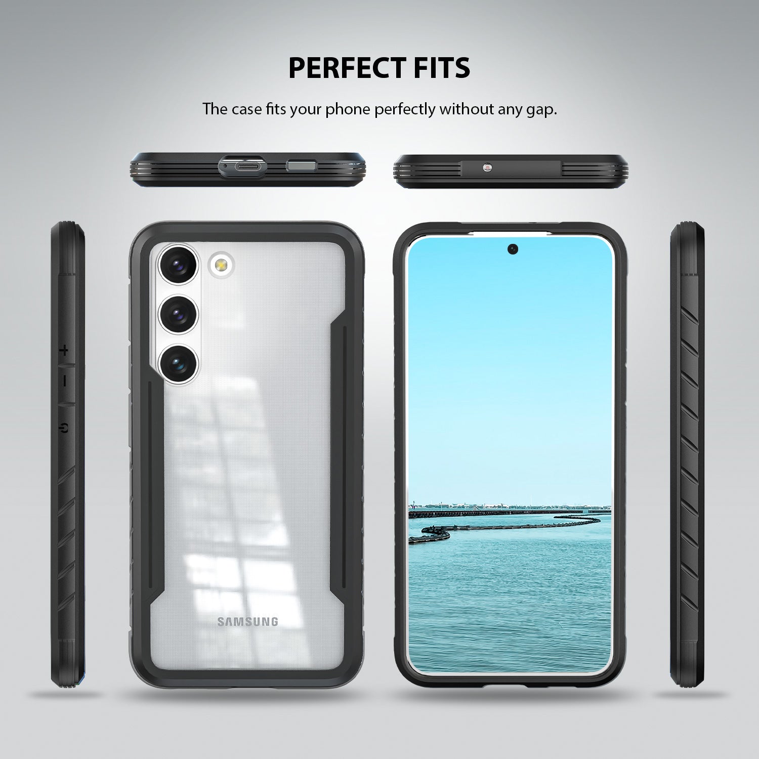 Tough On Samsung Galaxy S23 Plus 5G Case Iron Shield Black