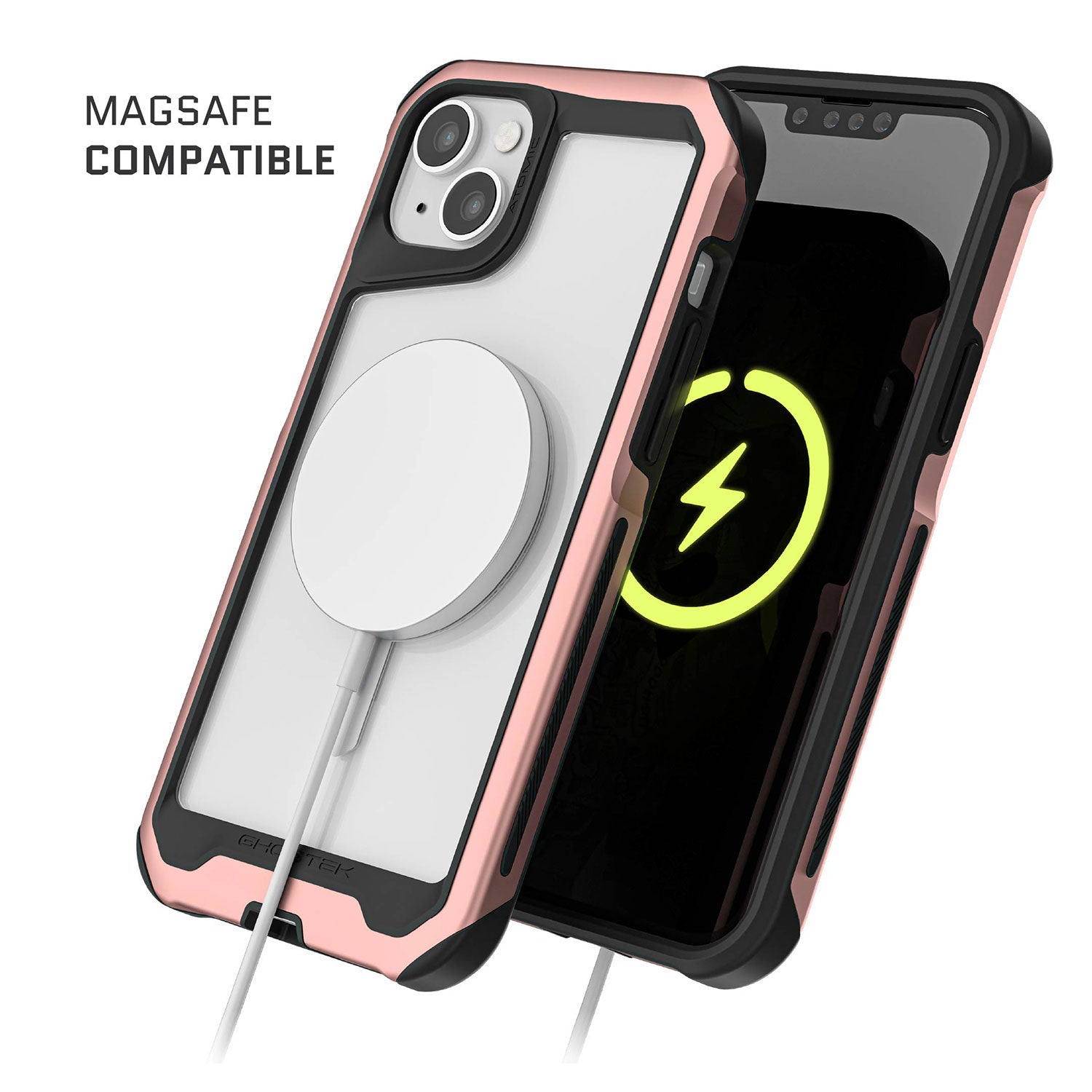 Ghostek iPhone 14 Plus Case Atomic Slim with Magsafe Pink