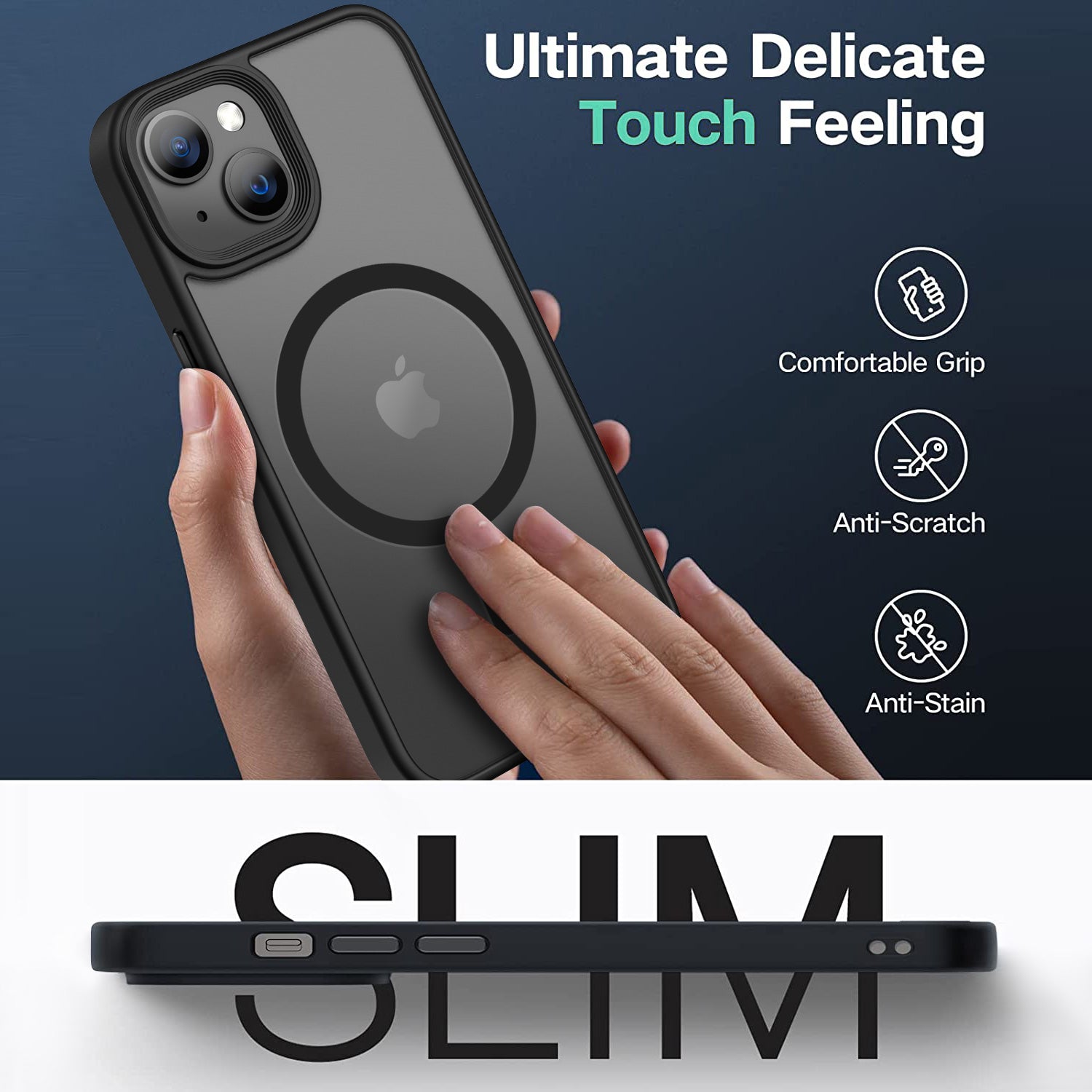 Tough On iPhone 13 Matte Case With Magsafe Black