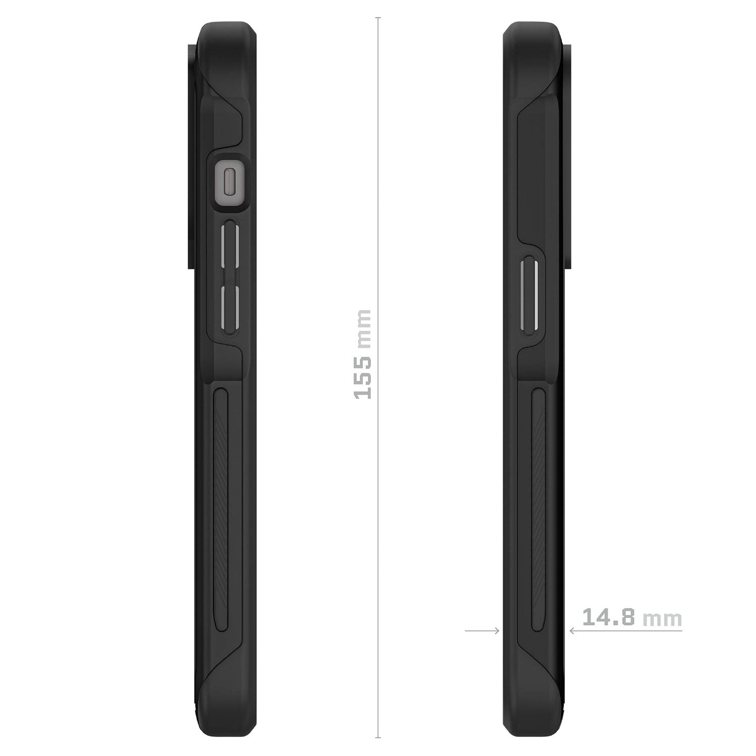 Ghostek iPhone 14 Pro Case Atomic Slim with Magsafe Black