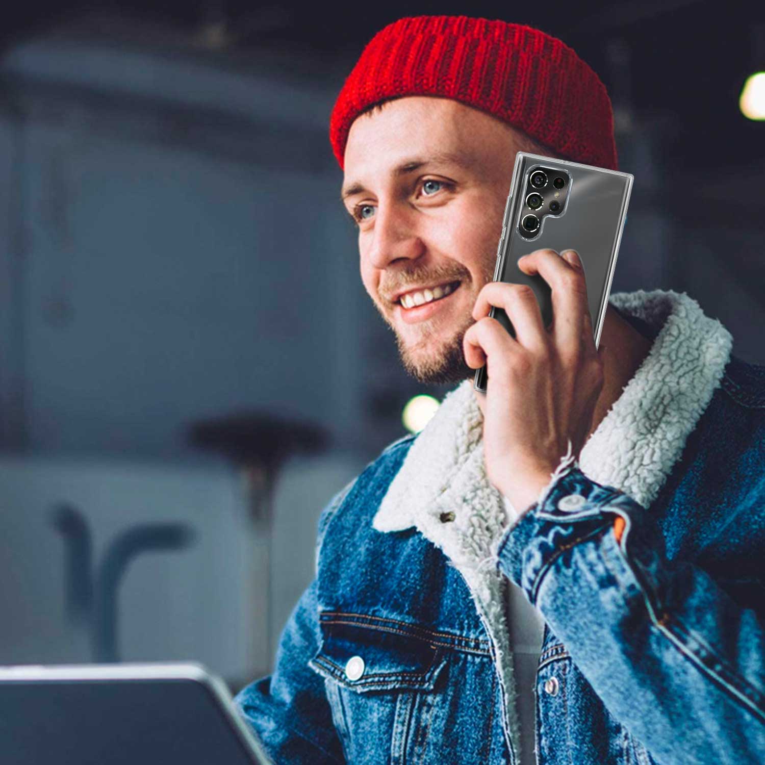 Tough On Samsung Galaxy S22 Ultra 5G Case Tough Clear