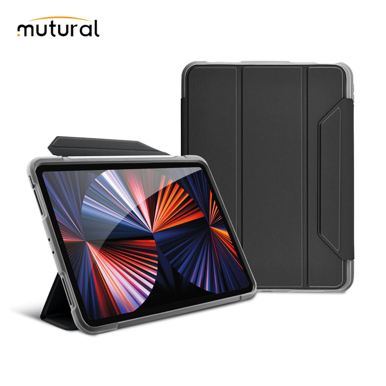 Mutural iPad Pro 2021/2020 11'' Smart Cover YG Case Black