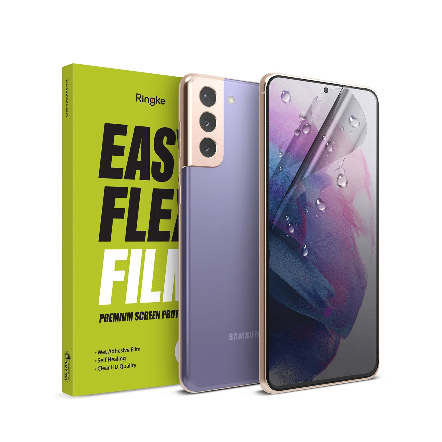 Ringke Samsung Galaxy S21 Plus 5G Screen Protector Easy Flex Pack