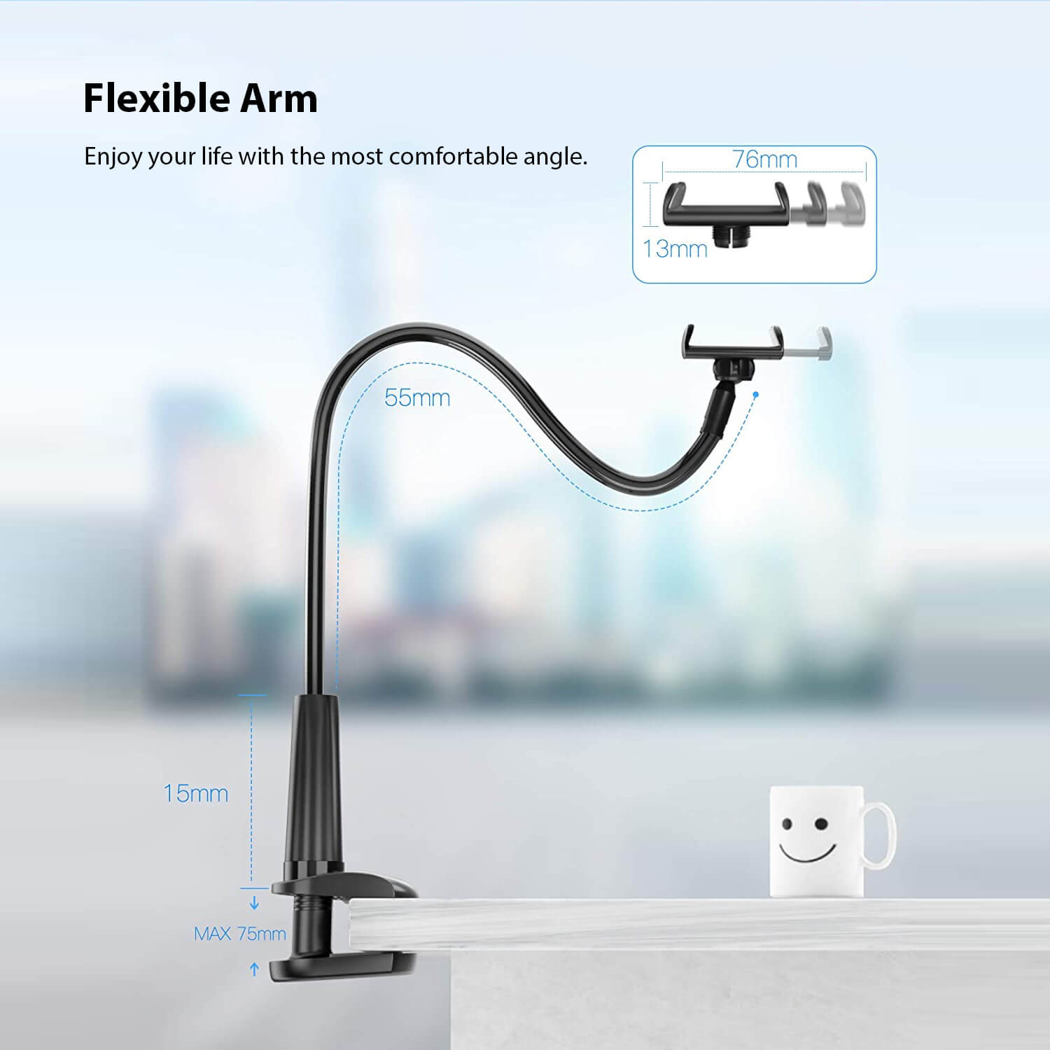 PTC Select Adjustable Lazy Phone & Tablet Holder