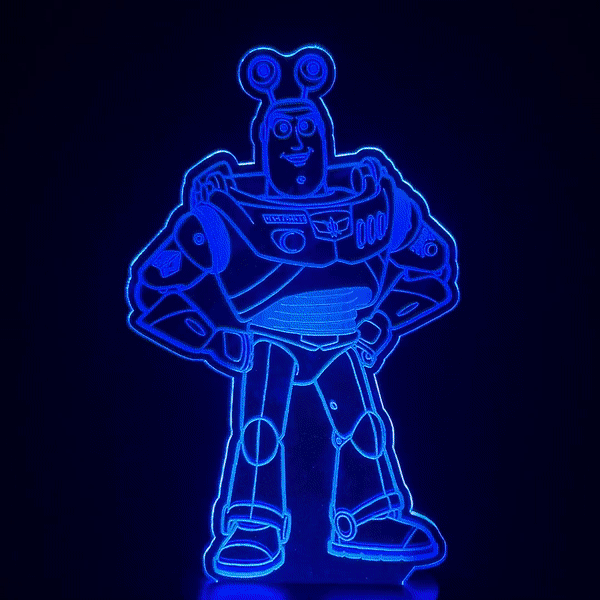 Disney 3D RGB App Controlled USB LED Night Light Buzz Light Year#2